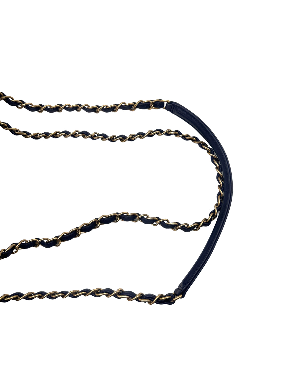 Chanel Classic Flap Elegant Navy Blue/Black Caviar Lambskin Chain Flap Bag With Gold Buckle(20***60) CC1343