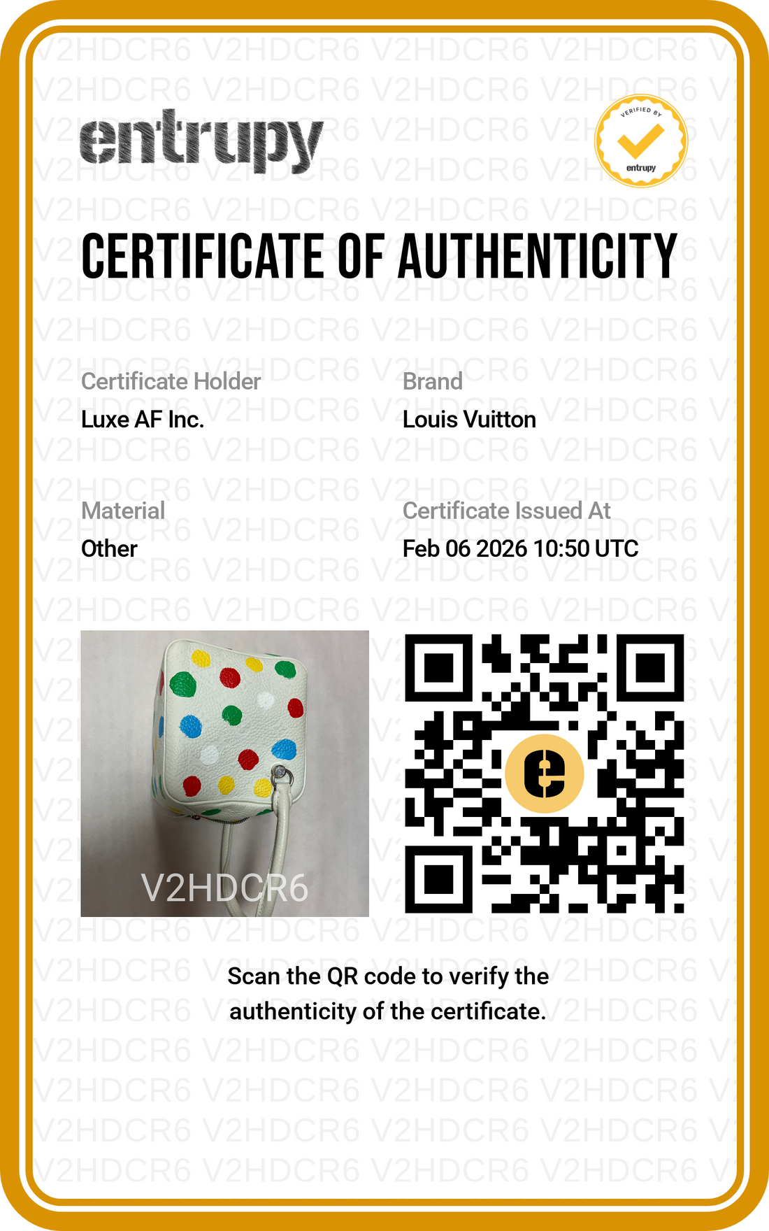 Louis Vuitton x Yayoi Kusama White Monogram Empreinte Square Shoulder Bag  LV1831