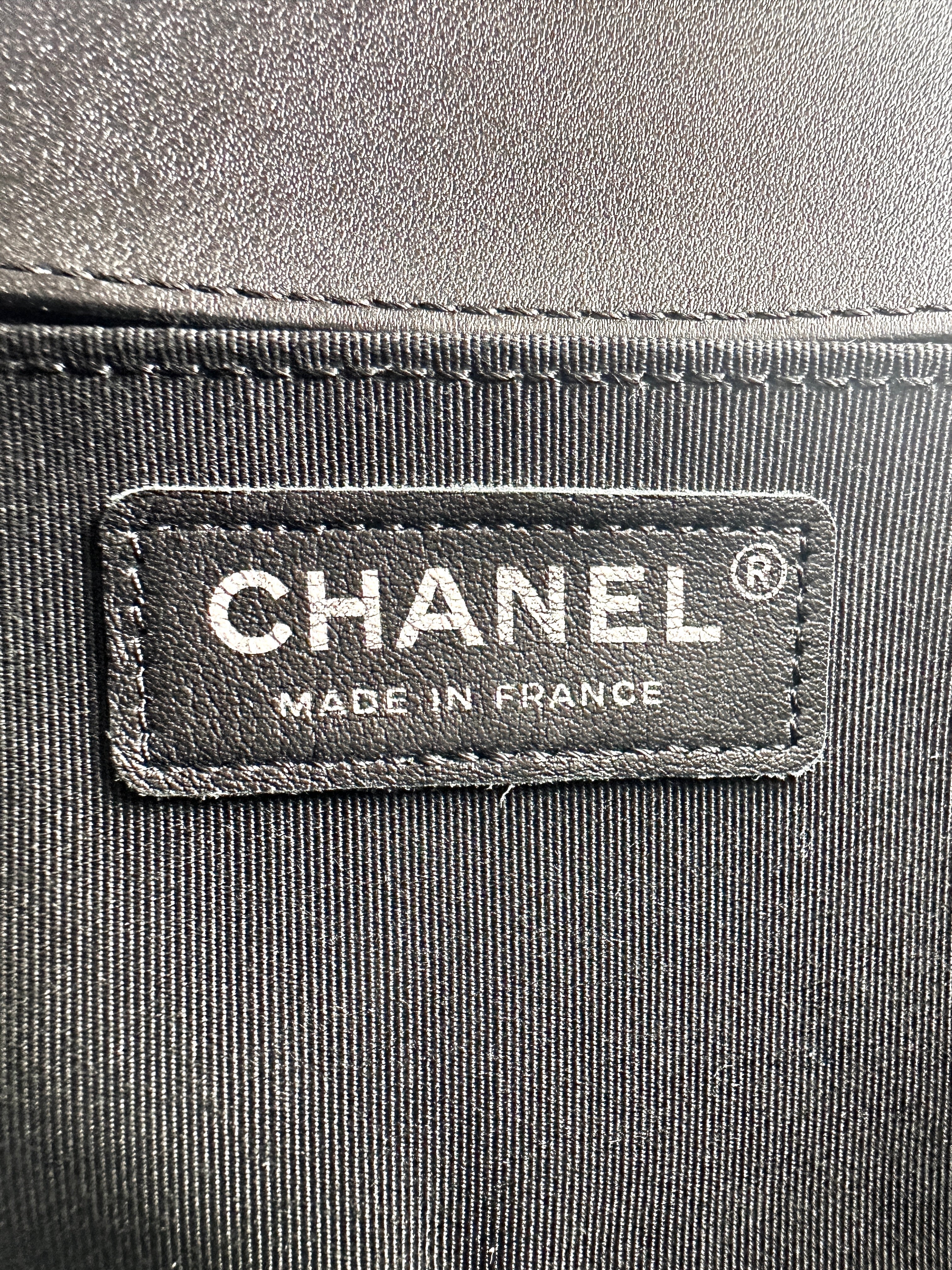 Chanel LeBoy Paris-Hamburg Metiers d'Art Mosaic Black/Sliver Embroidered Wool Medium Size Flap Bag(26***48) CC1354