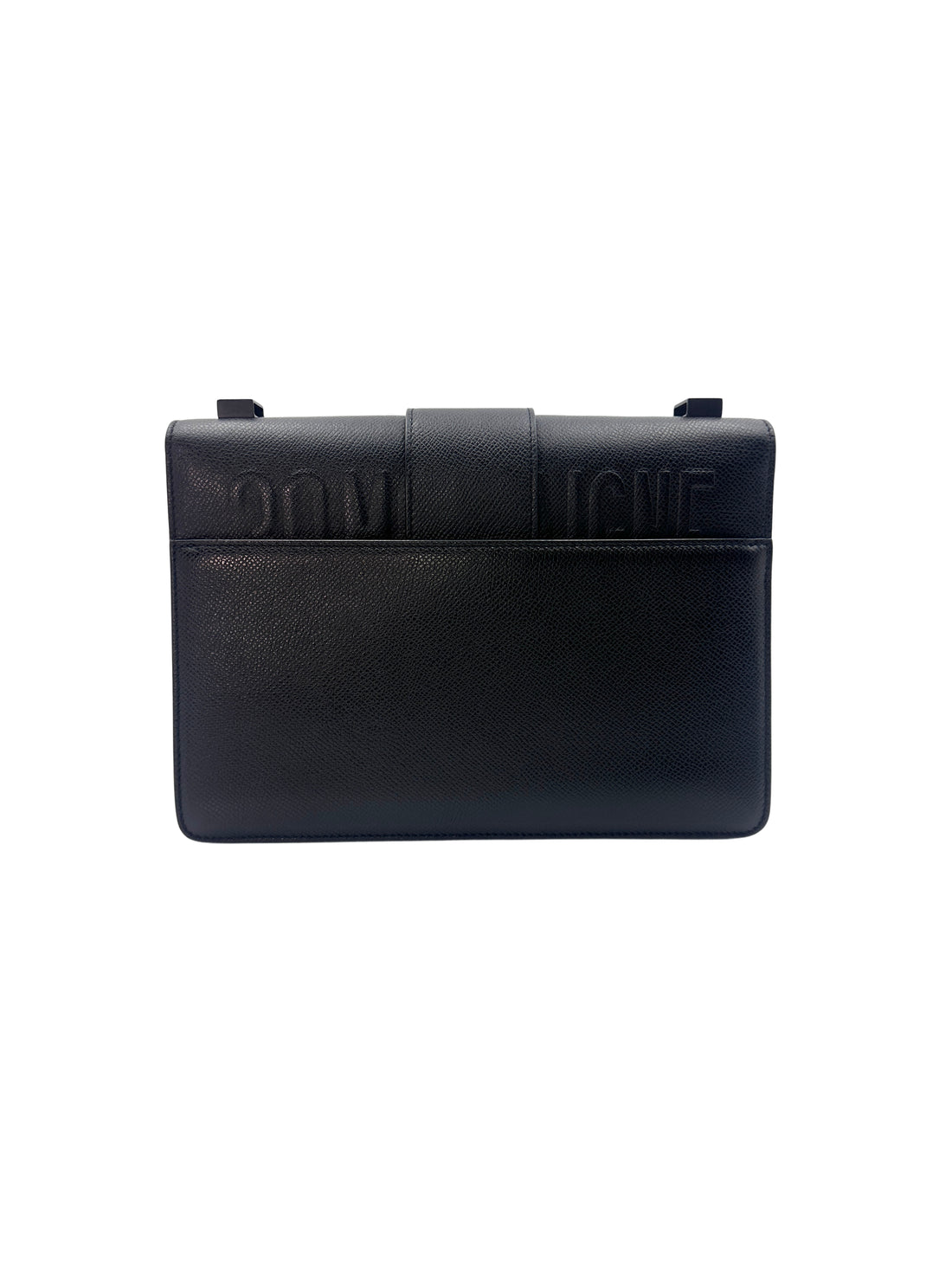 Christian Dior 30 Montaigne Black Calfskin Flap Bag DR463