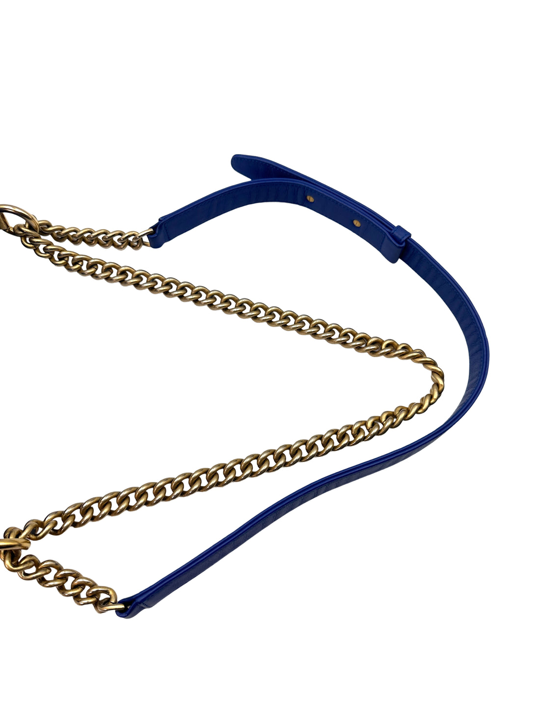 Chanel North South LeBoy Blue Quilted Leather Large Size Shoulder Bag With Gold Buckle(26***96) C1349