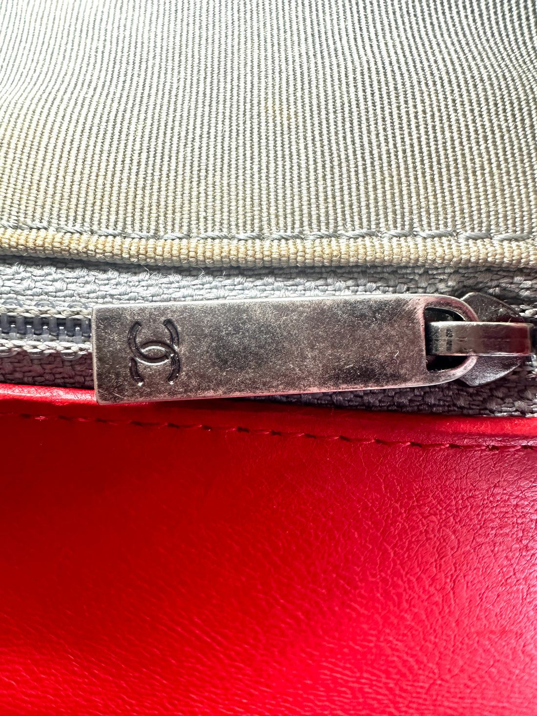 Chanel LeBoy Red Quilted Lambskin Flap Bag With Silver Buckle(18***87) CC1352