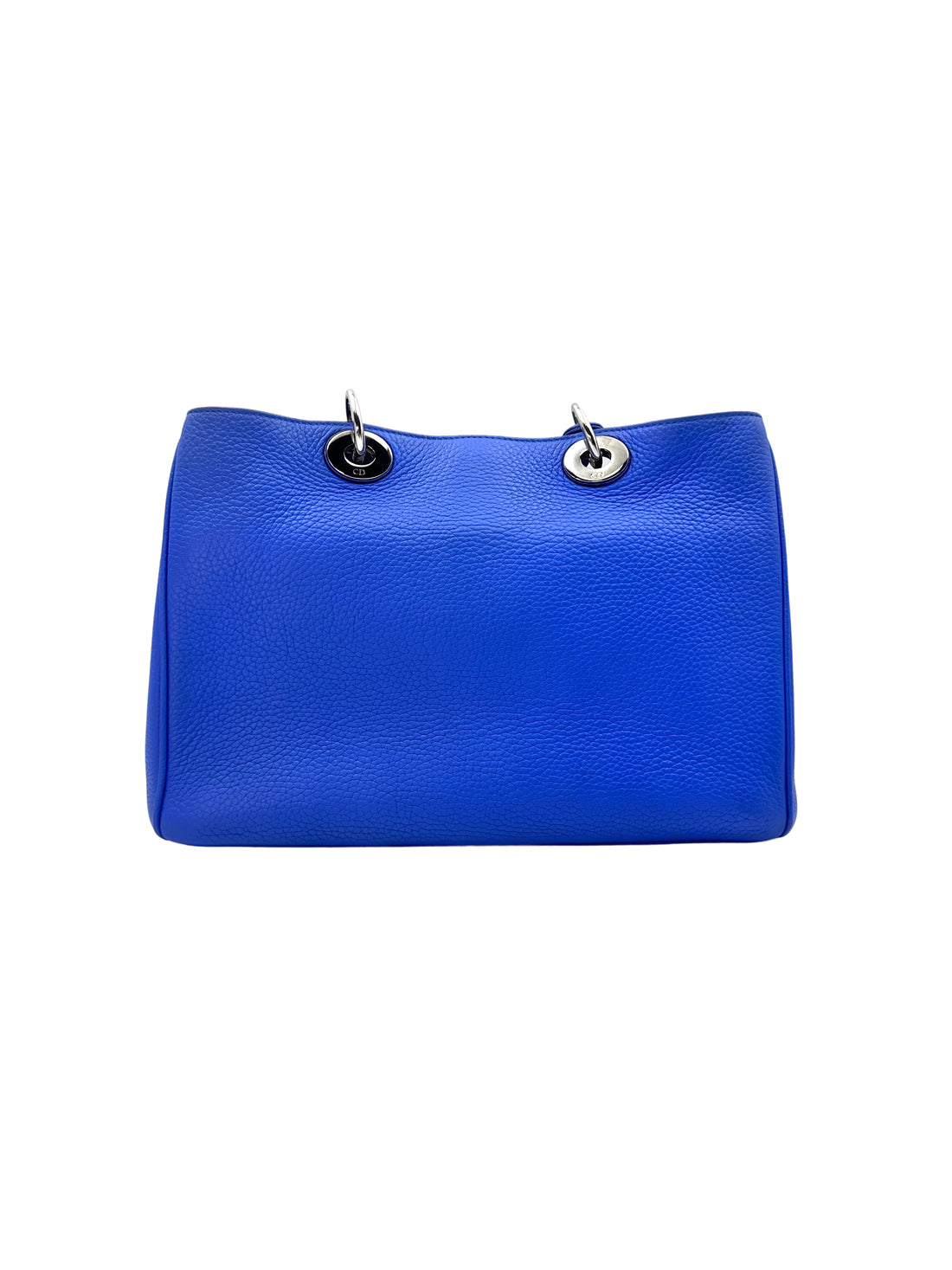 Christian Dior Diorissimo Blue Calfskin Handle Bag With Pouch DR464