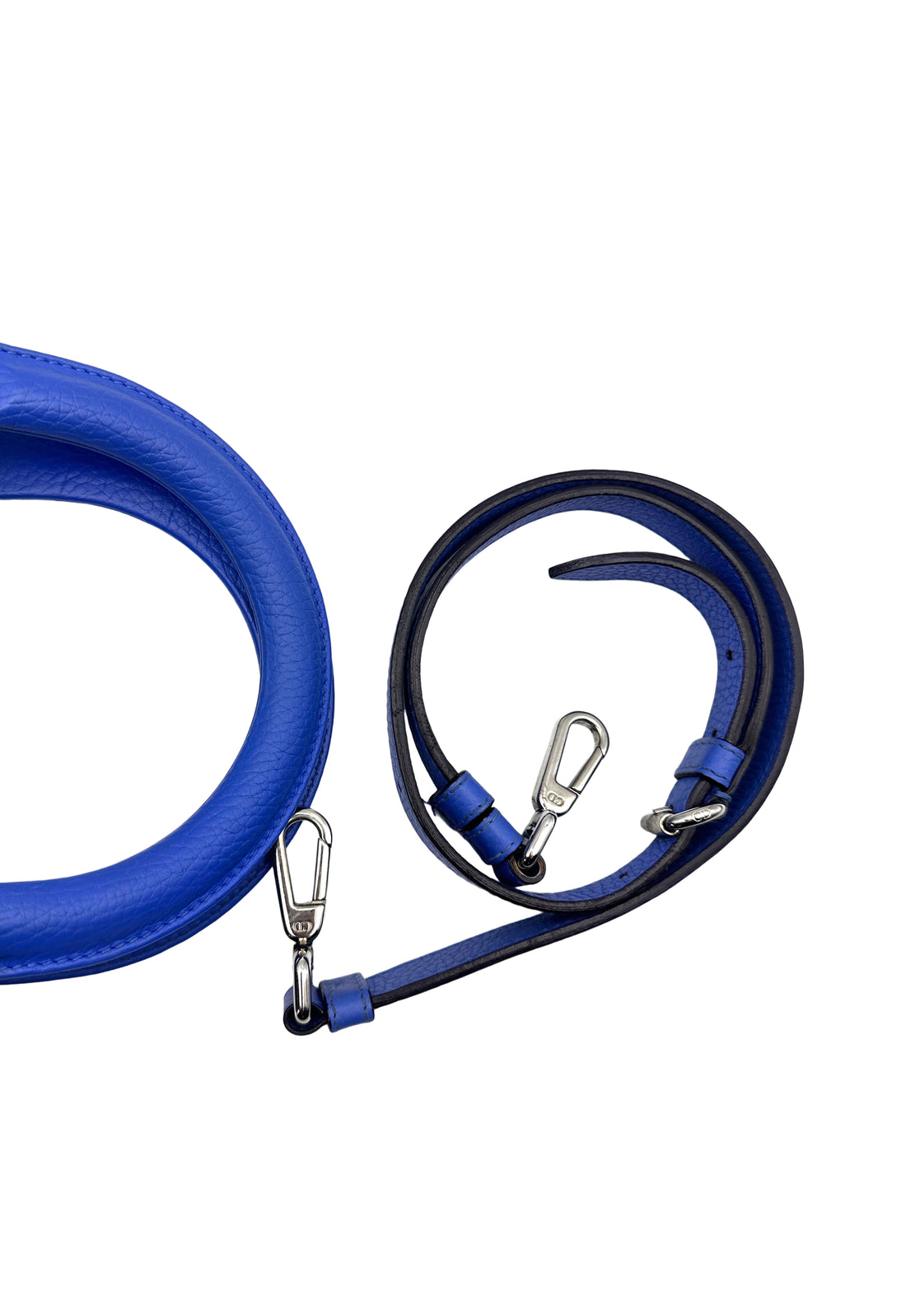 Christian Dior Diorissimo Blue Calfskin Handle Bag With Pouch DR464