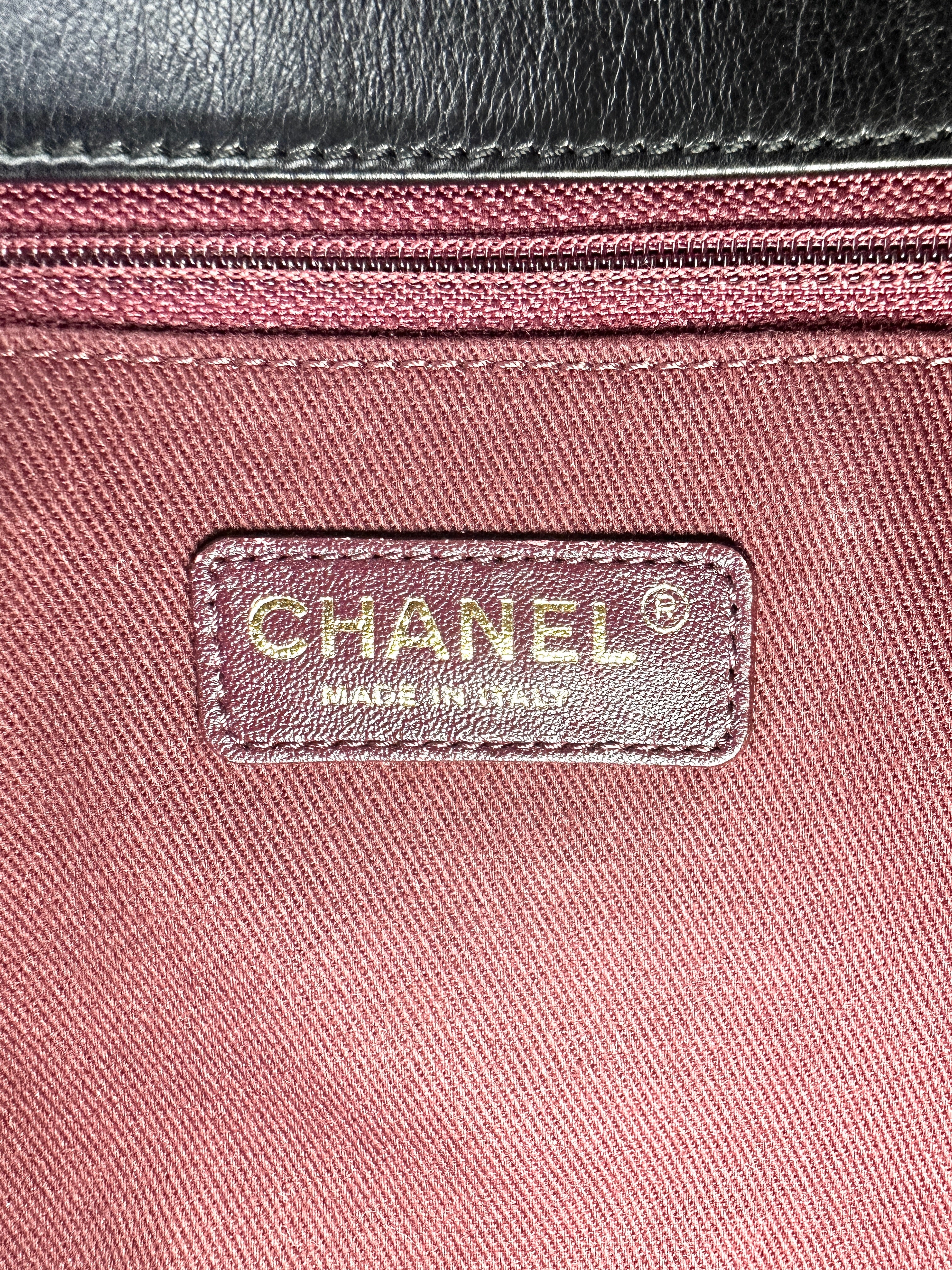 Chanel Black Quilted Leather Chic Stitch Tote Chain Shoulder Bag(19***70) CC1363