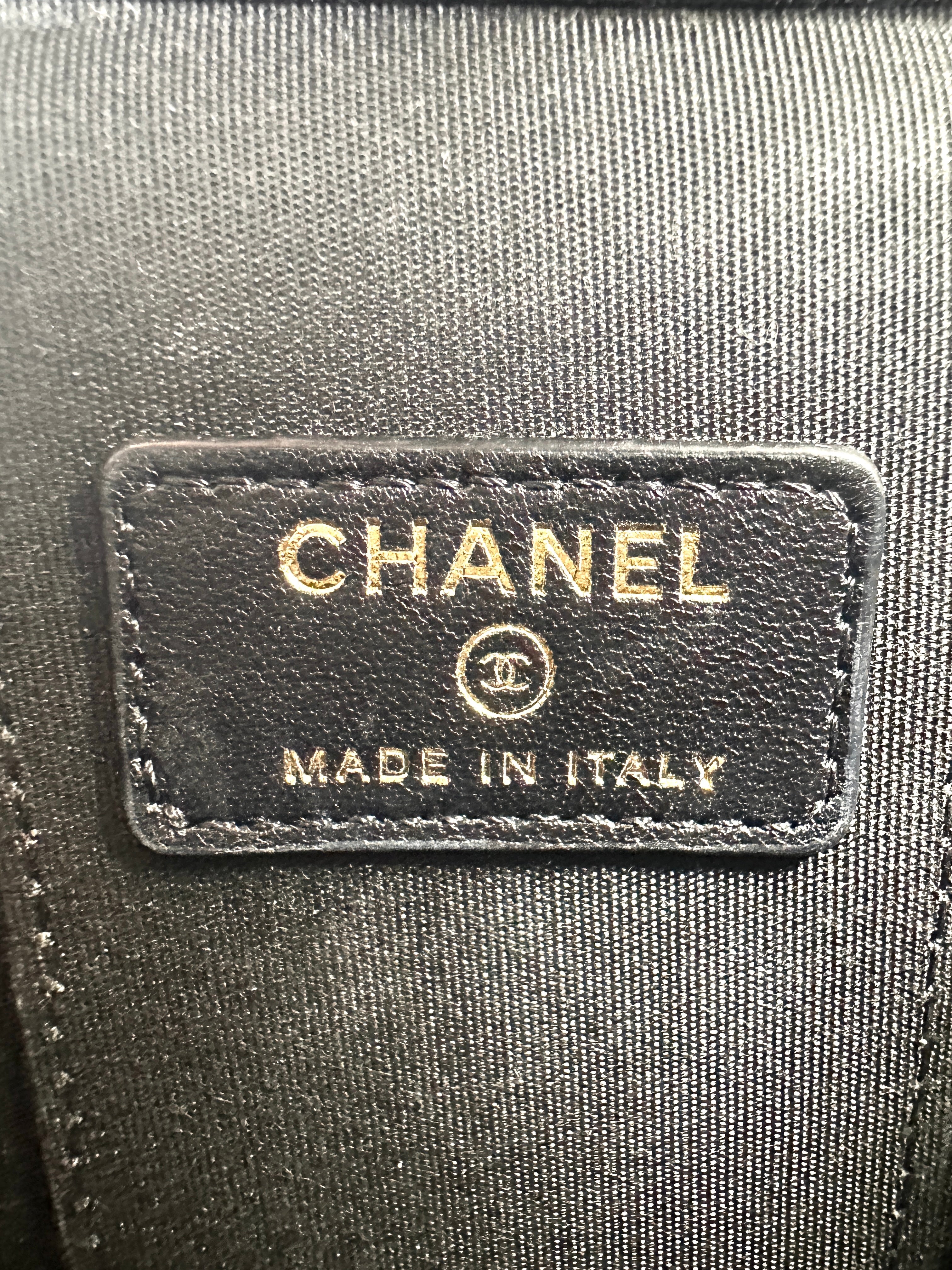 Chanel Black Quilted Leather Mini Top Handle Vanity Case With Gold Hardware(31***36) CC1355