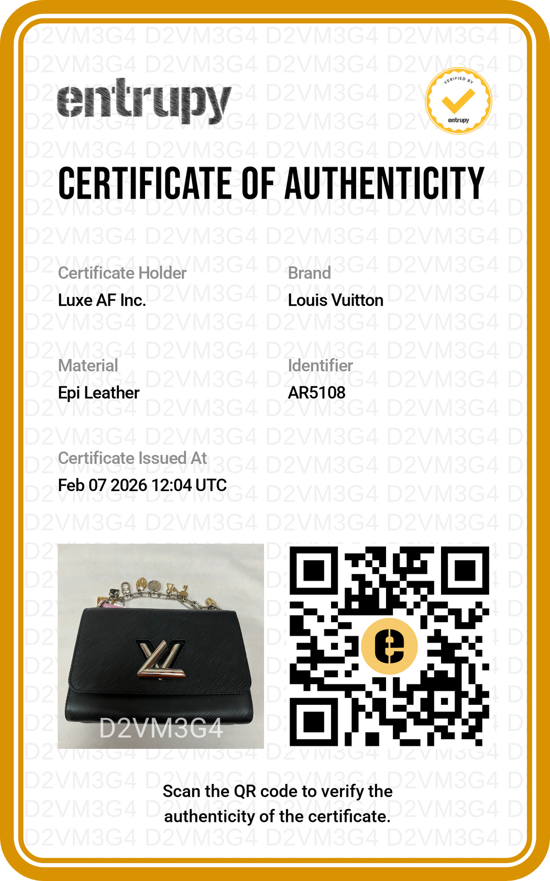 Louis Vuitton Twist MM Love Lock Charms Black Epi Leather Chain Bag LV1850