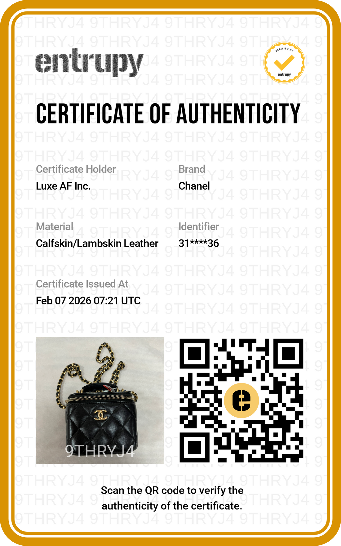 Chanel Black Quilted Leather Mini Top Handle Vanity Case With Gold Hardware(31***36) CC1355