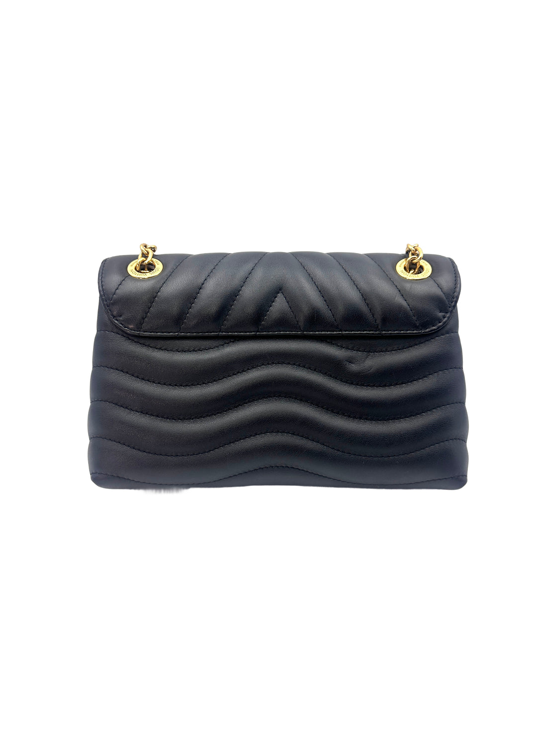 Louis Vuitton New Wave Black Quilted Leather Shoulder Bag With Gold Hardware LV1842