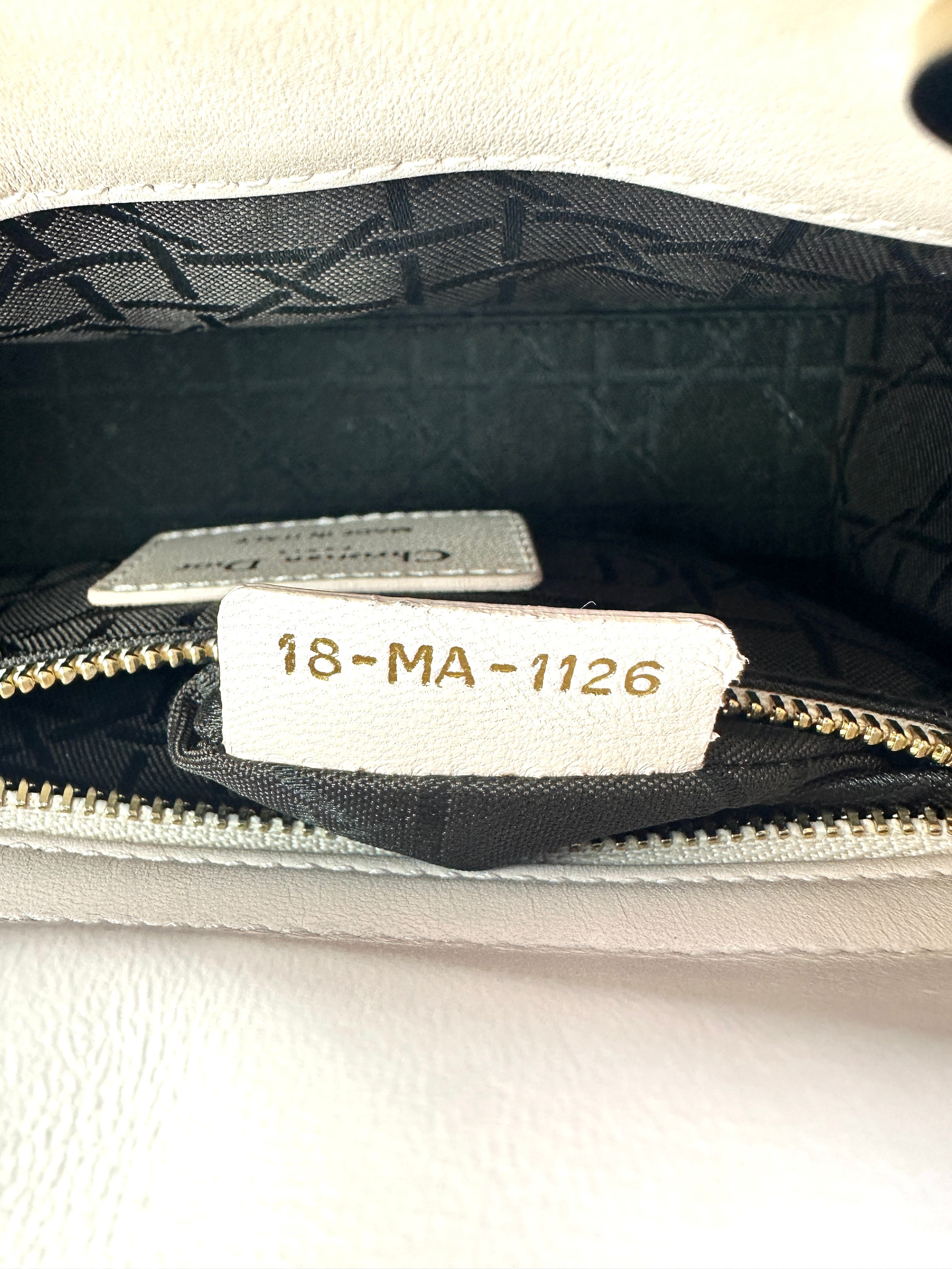 Christian Dior Lady Dior Pink Cannage Leather Handle Bag With Gold Charms DR467