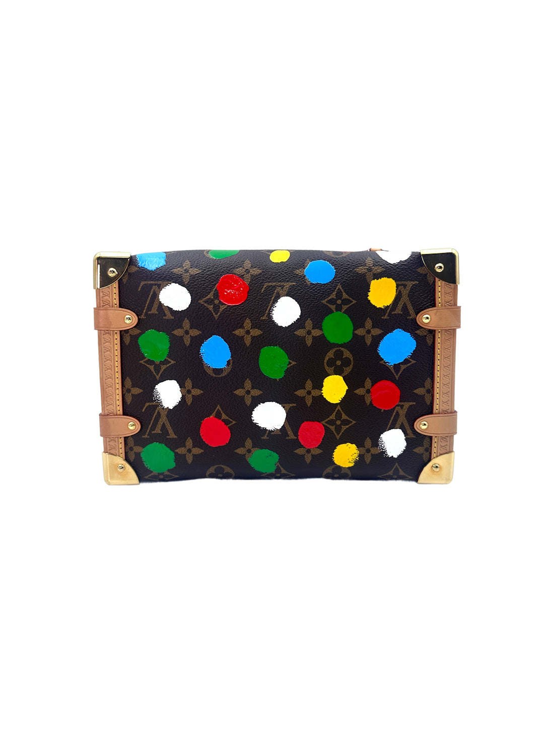 Louis Vuitton x Yayoi Kusama Multicolor Monogram Painted Dots Side Trunk Shoulder Bag LV1843