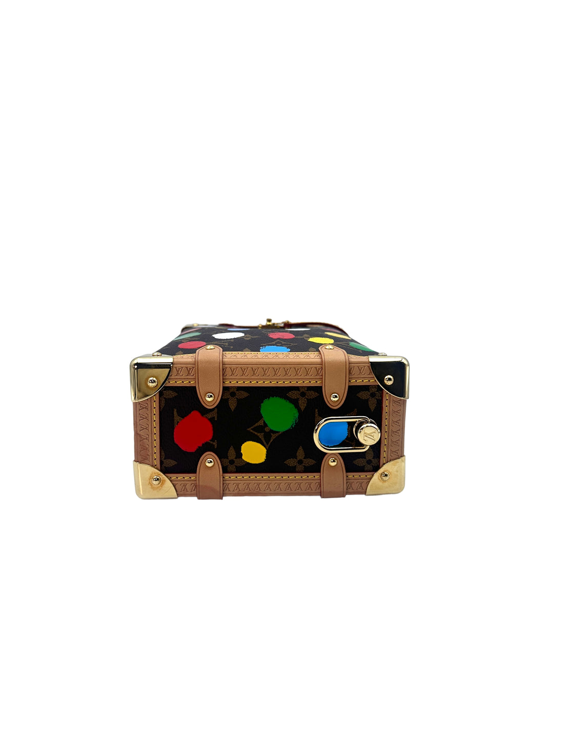 Louis Vuitton x Yayoi Kusama Multicolor Monogram Painted Dots Side Trunk Shoulder Bag LV1843