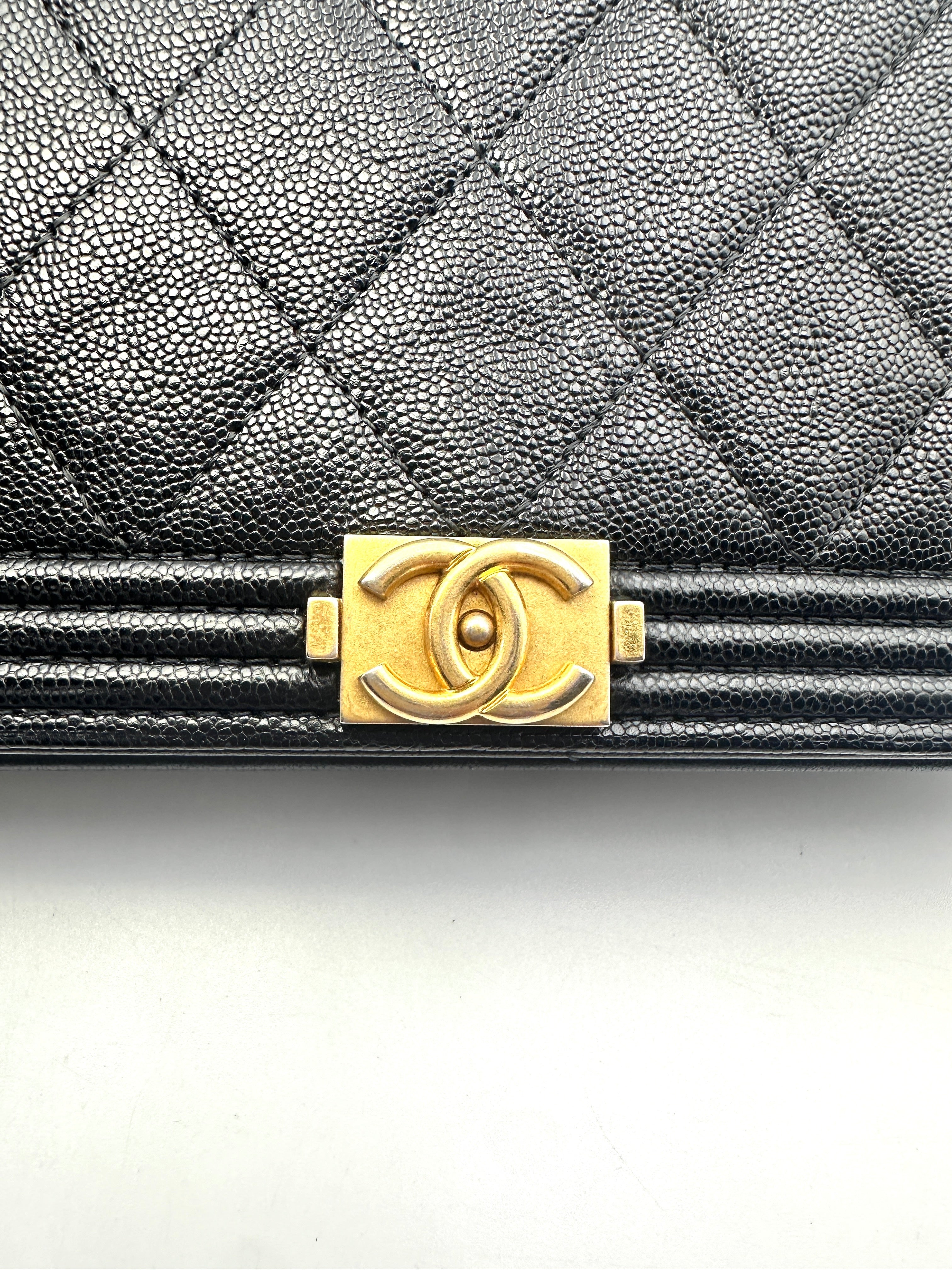 Chanel Dark Blue Quilted Calfskin Wallet On Chain With Gold Hardware(27***82) G039