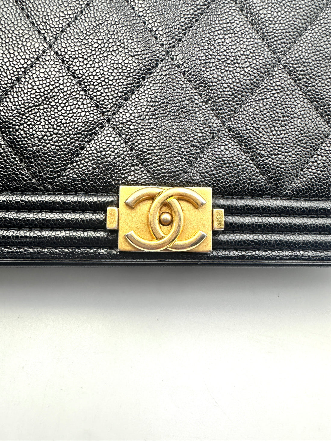 Chanel Dark Blue Quilted Calfskin Wallet On Chain With Gold Hardware(27***82) G039