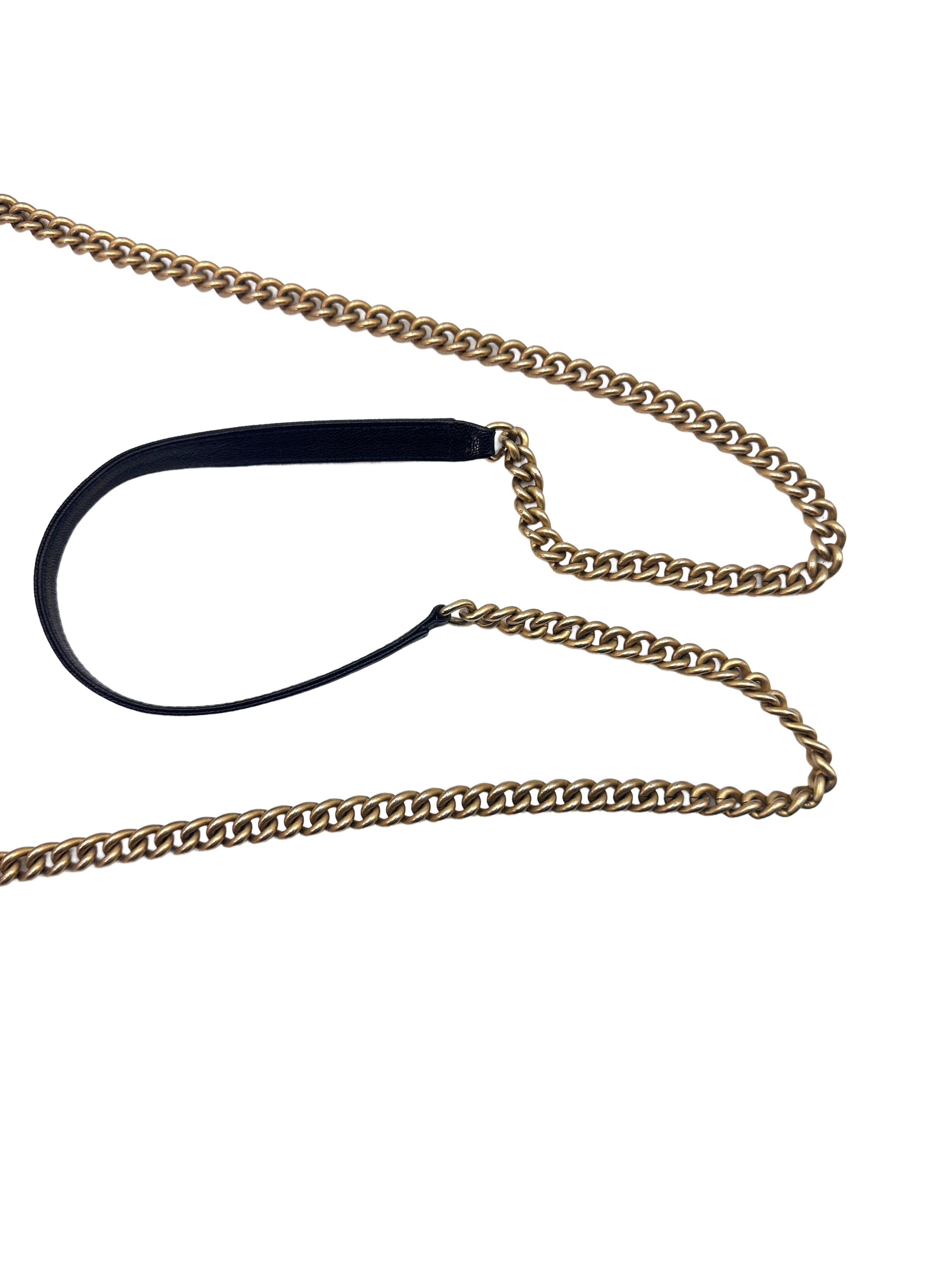 Chanel Dark Blue Quilted Calfskin Wallet On Chain With Gold Hardware(27***82) G039