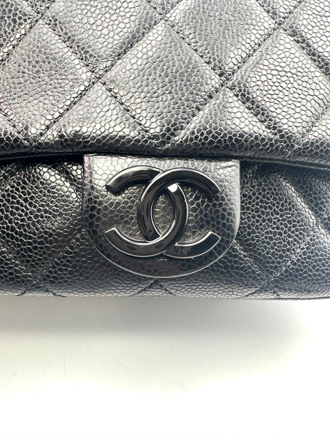 Chanel Incognito So Black Quilted Calfskin Chain Flap Bag(29***41) G043