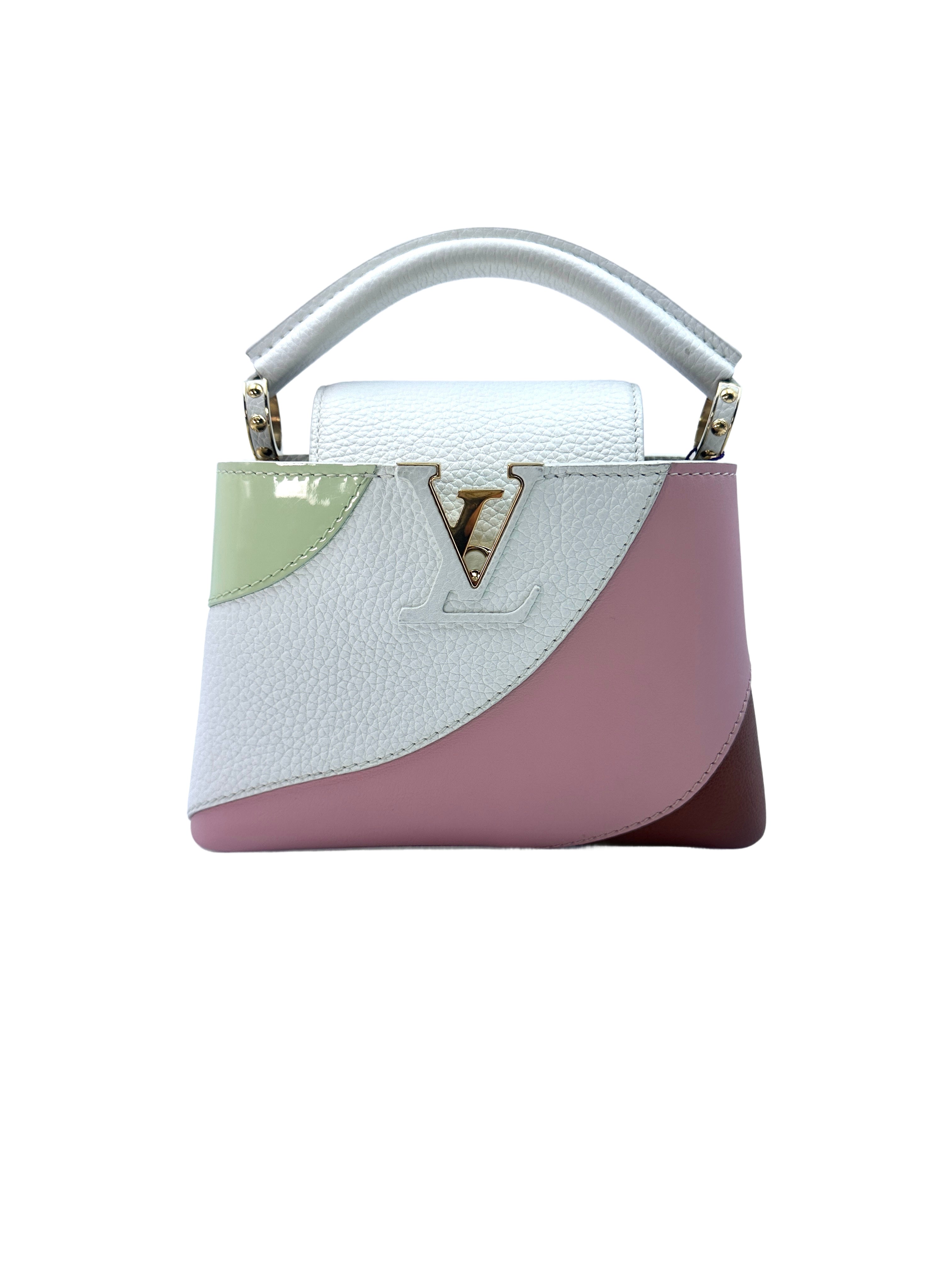 Louis Vuitton Capucines Mini Gelato Multicolor Taurillon Calfskin Handle Bag G044