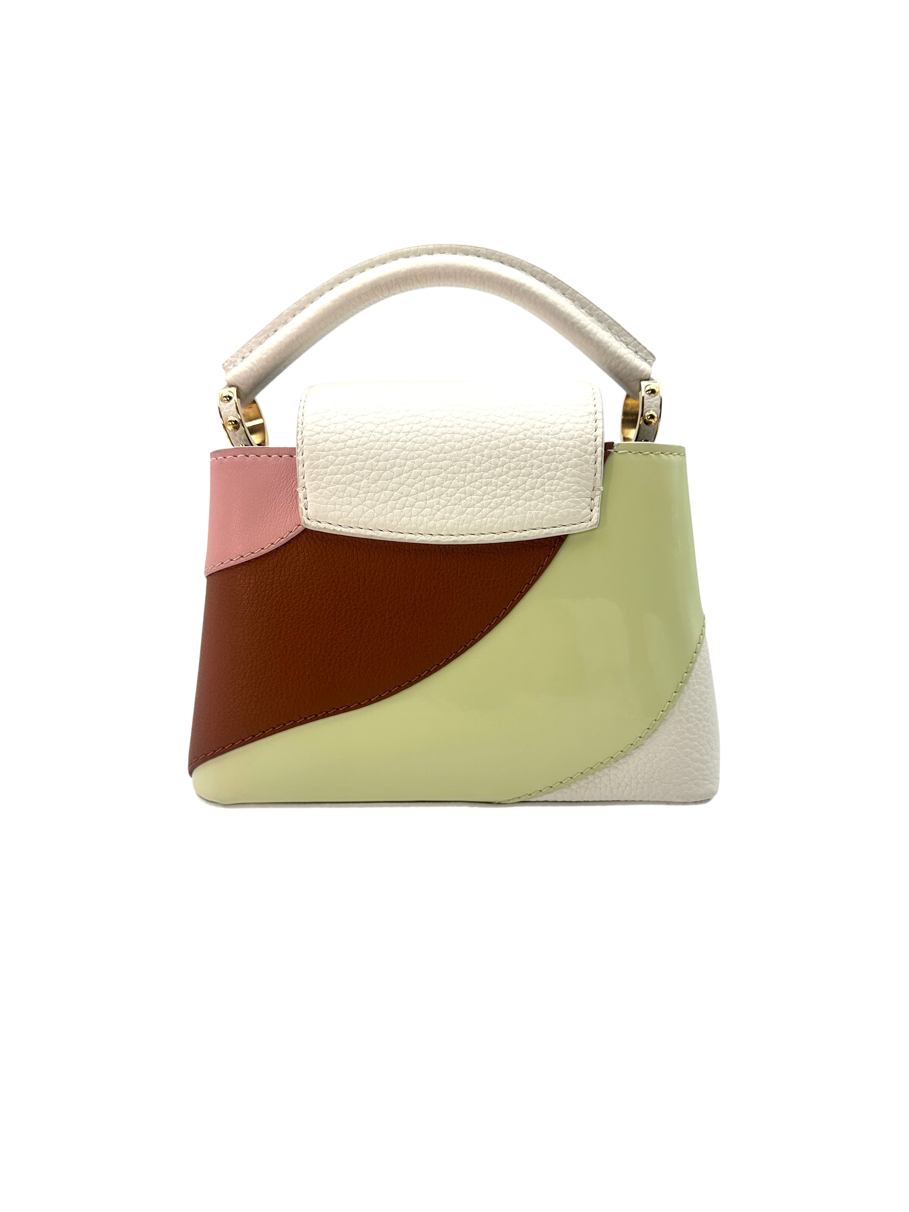 Louis Vuitton Capucines Mini Gelato Multicolor Taurillon Calfskin Handle Bag G044