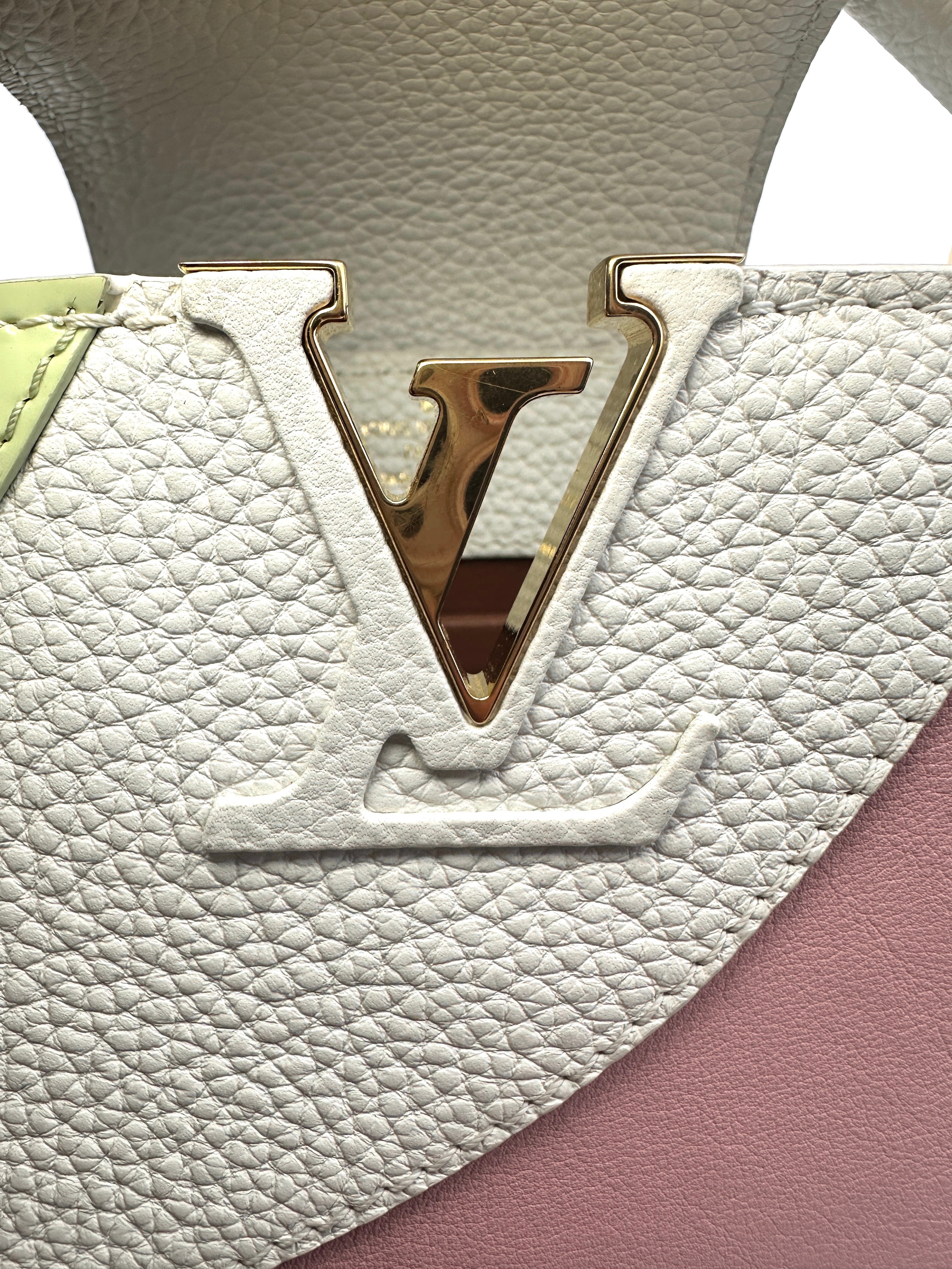 Louis Vuitton Capucines Mini Gelato Multicolor Taurillon Calfskin Handle Bag G044