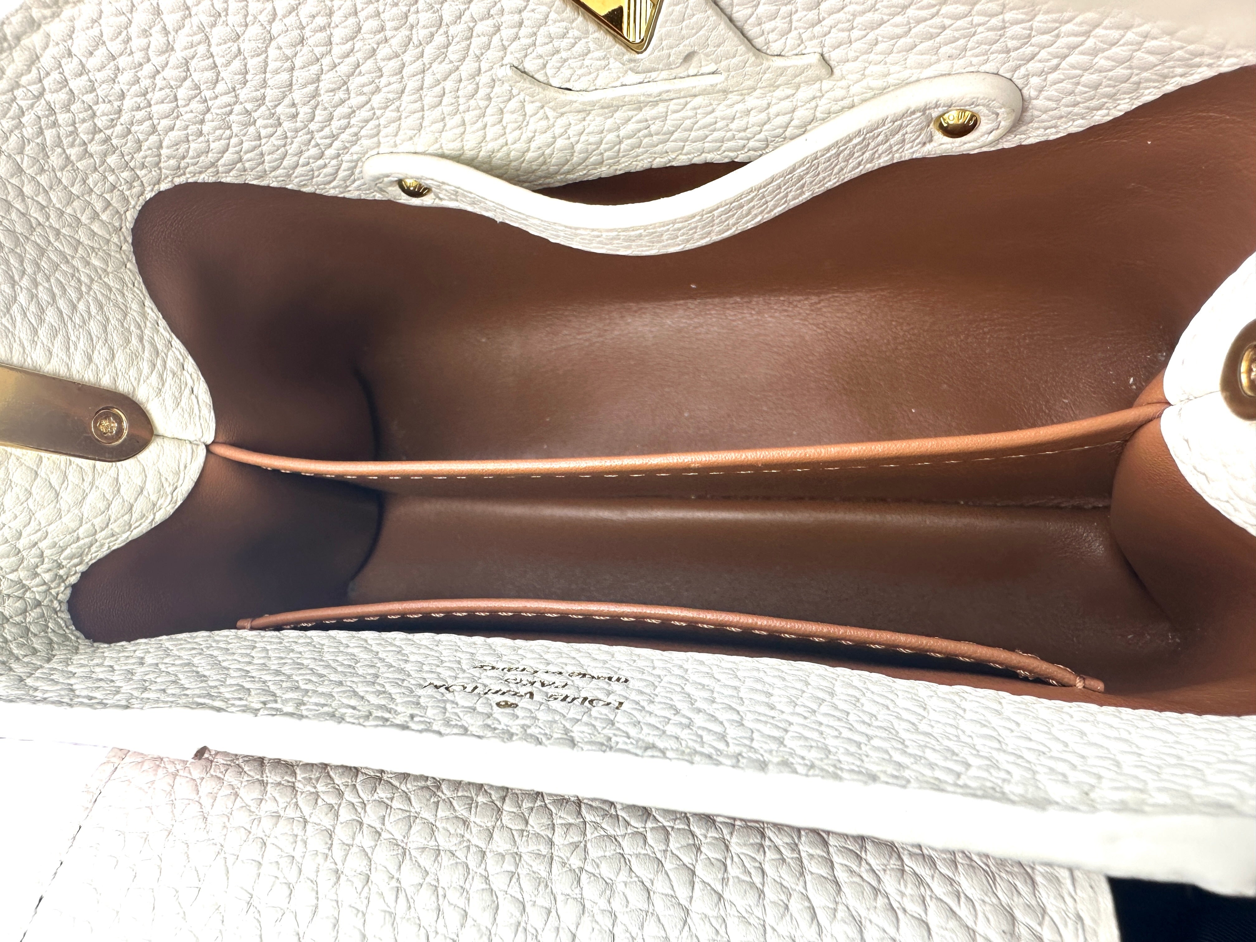 Louis Vuitton Capucines Mini Gelato Multicolor Taurillon Calfskin Handle Bag G044