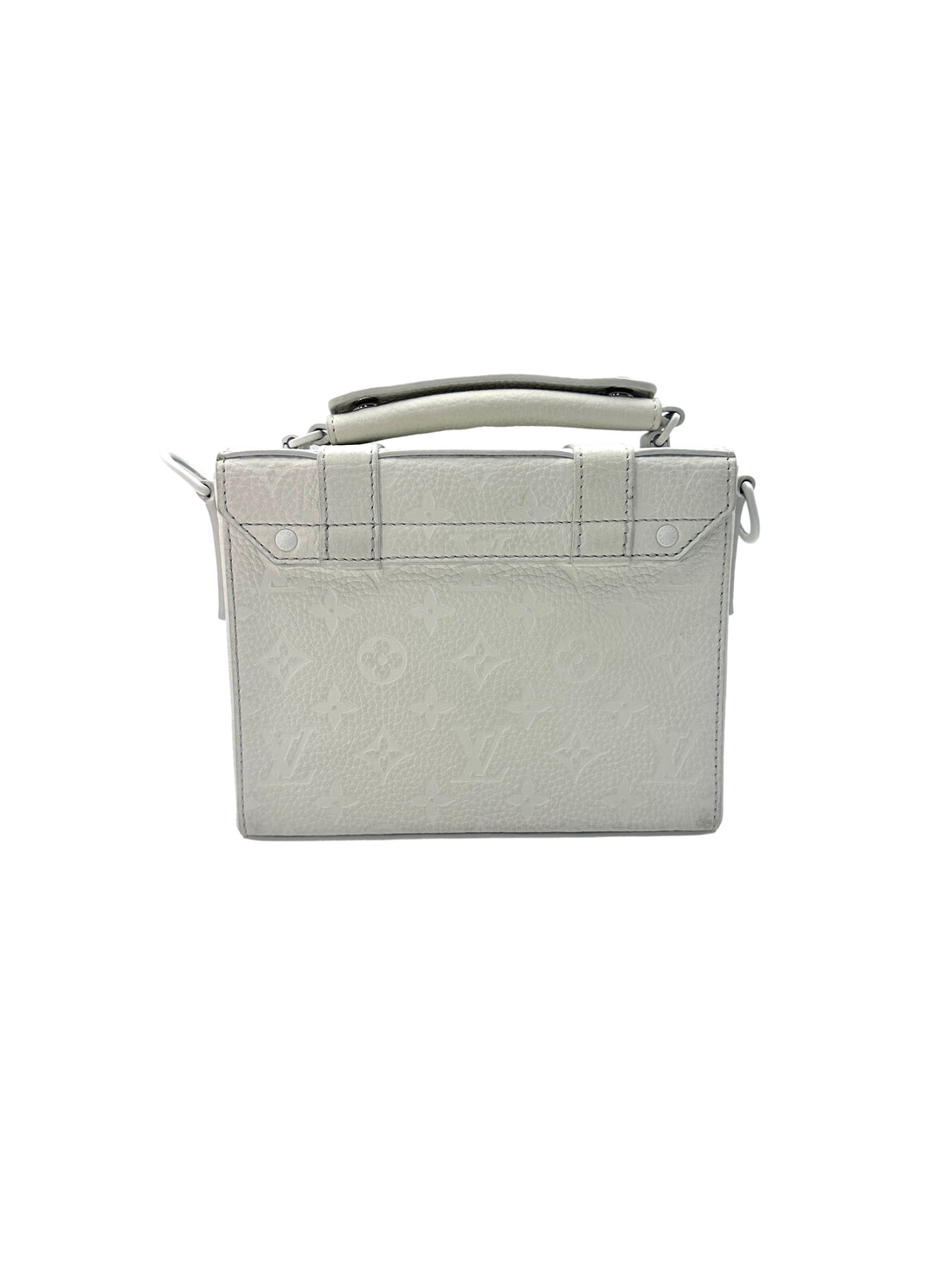 Louis Vuitton Limited Edition "Zoooom With Friends" White Monogram Calfskin Flap Soft Trunk G049