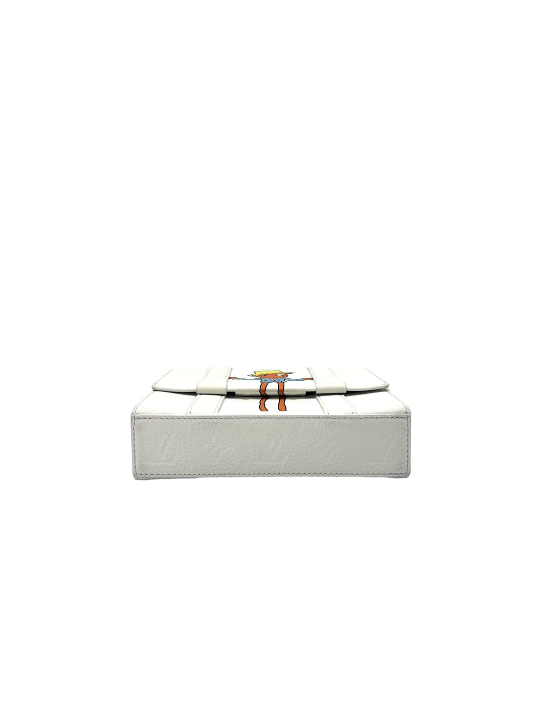 Louis Vuitton Limited Edition "Zoooom With Friends" White Monogram Calfskin Flap Soft Trunk G049