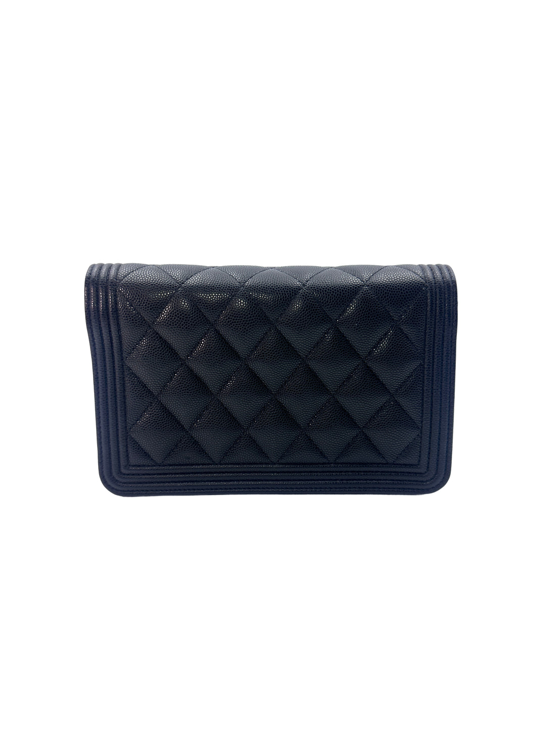 Chanel Dark Blue Quilted Calfskin Wallet On Chain With Gold Hardware(GP***41) G046