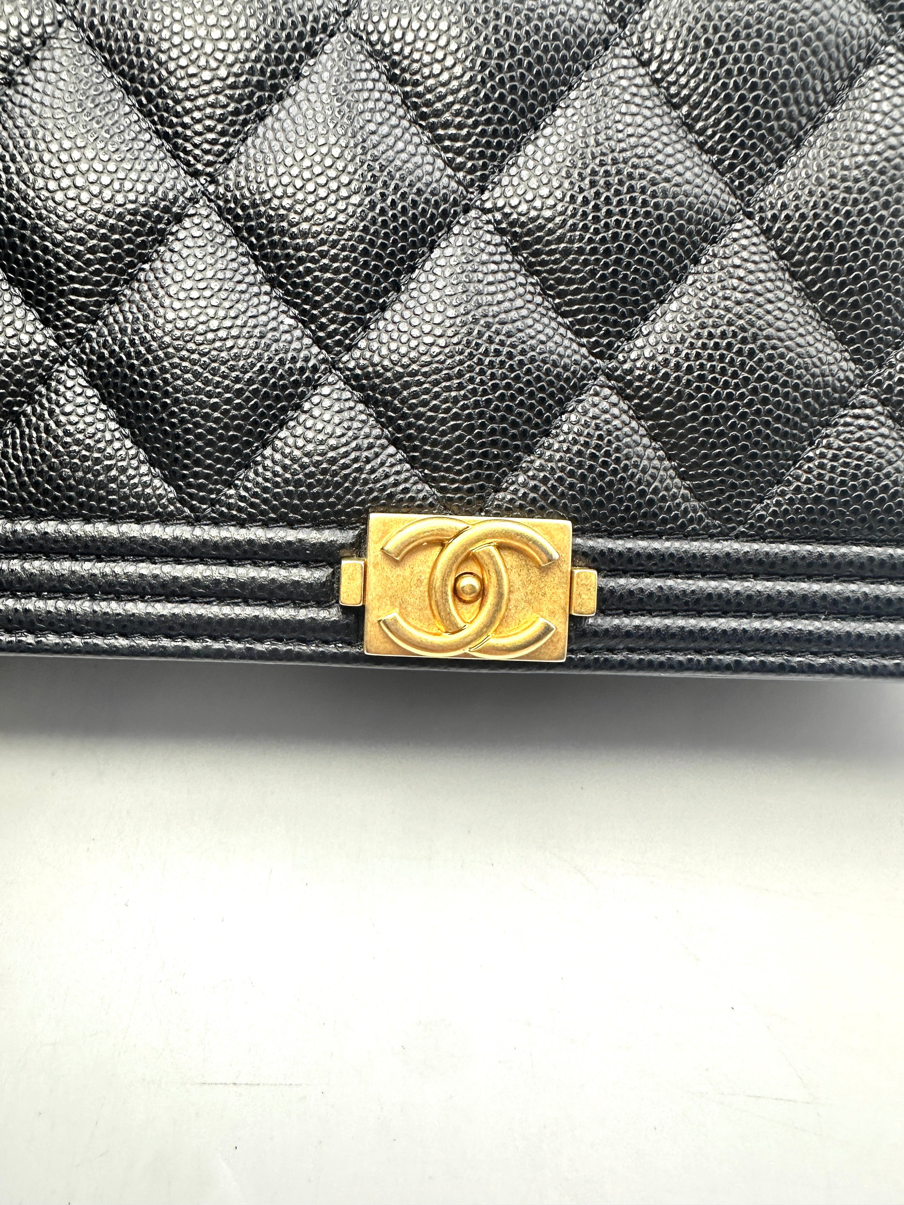 Chanel Dark Blue Quilted Calfskin Wallet On Chain With Gold Hardware(GP***41) G046