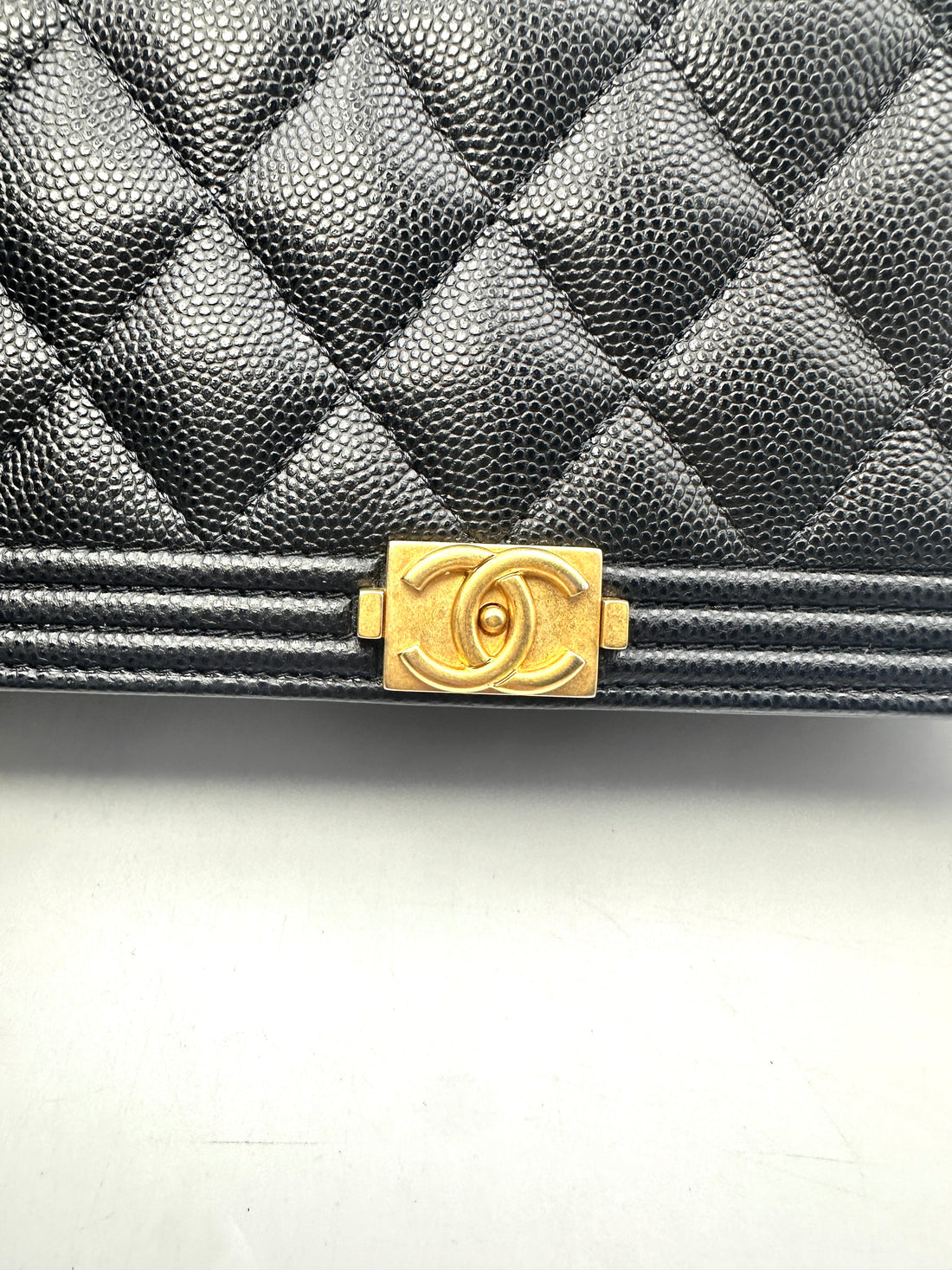 Chanel Dark Blue Quilted Calfskin Wallet On Chain With Gold Hardware(GP***41) G046
