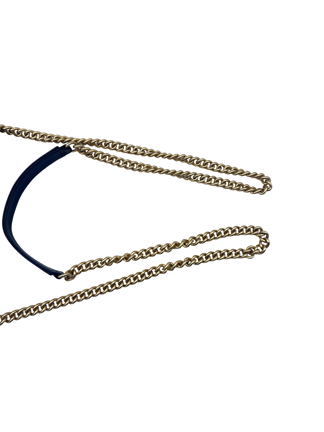 Chanel Dark Blue Quilted Calfskin Wallet On Chain With Gold Hardware(GP***41) G046