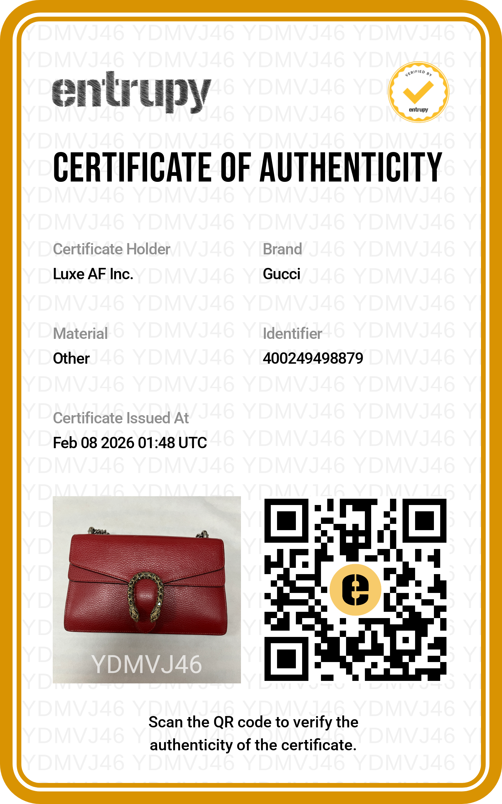 Gucci Dionysus Red Leather Medium Size Crossbody Shoulder Bag With Crystal Buckle GG621