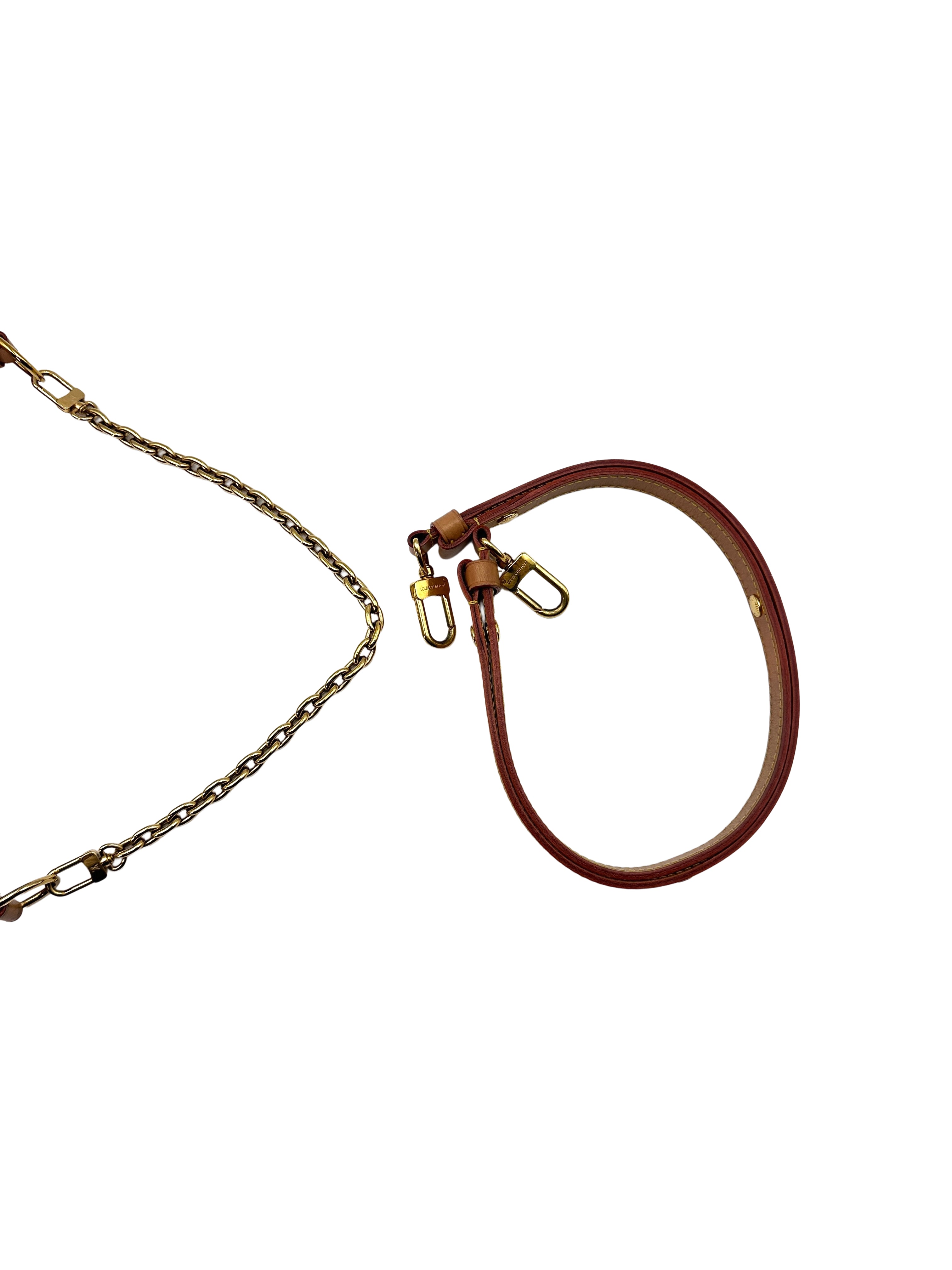 Louis Vuitton Loop Brown Monogram Leather Chain Shoulder Bag LV1859