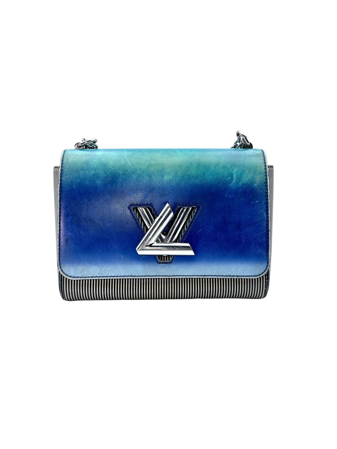 Louis Vuitton Twist Gradient Blue Epi Striped Leather Shoulder Bag LV1862