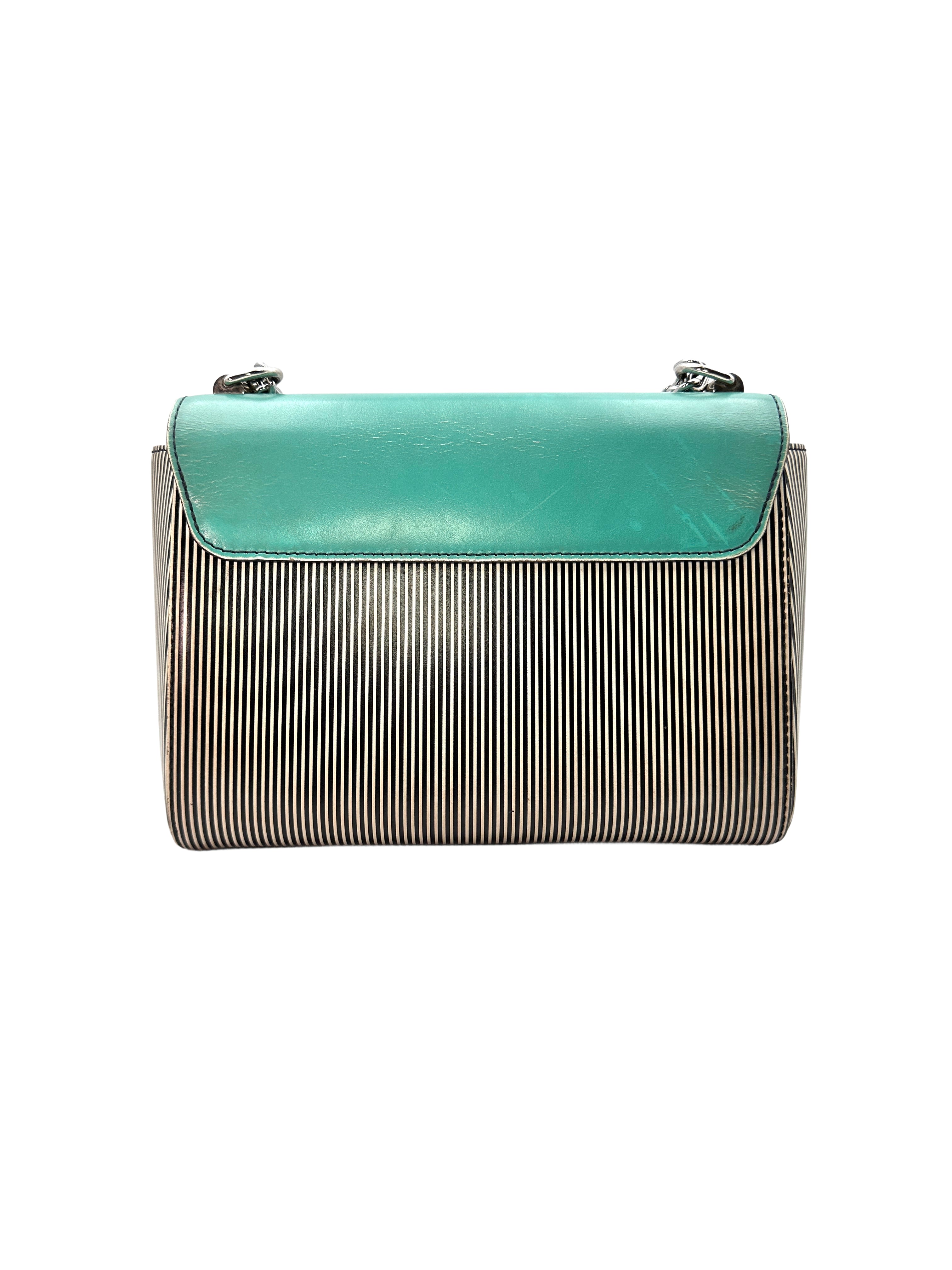 Louis Vuitton Twist Gradient Blue Epi Striped Leather Shoulder Bag LV1862