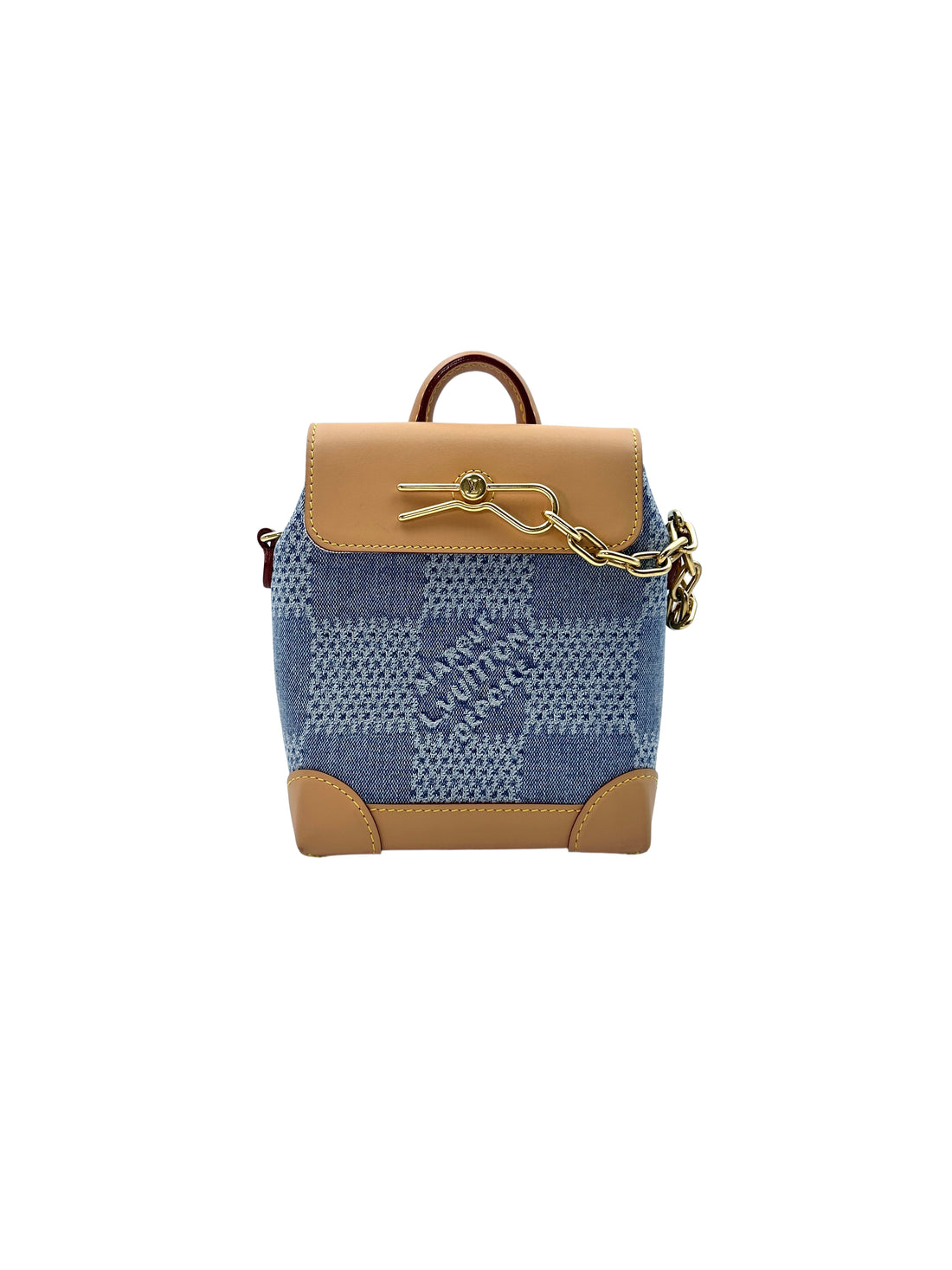 Louis Vuitton Nano Steamer 3D Blue Damier Denim Backpack G058
