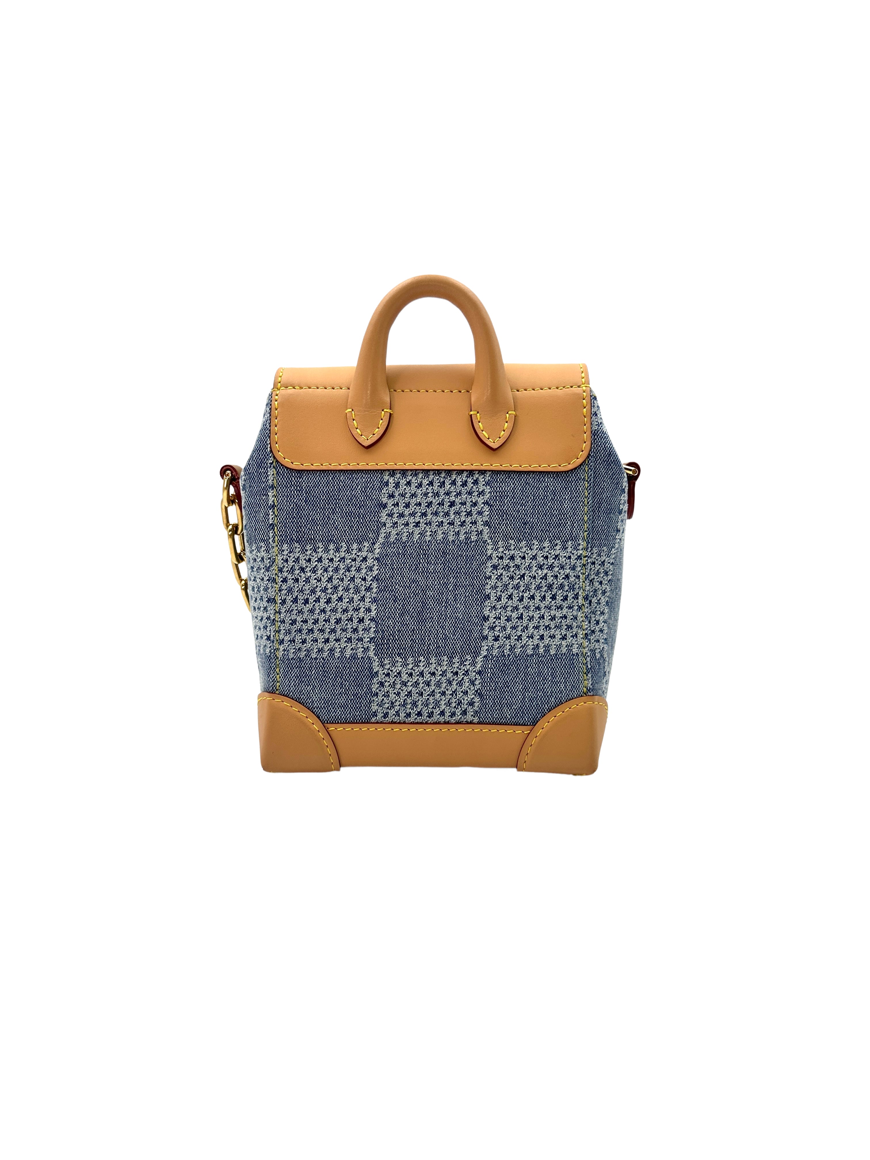 Louis Vuitton Nano Steamer 3D Blue Damier Denim Backpack G058