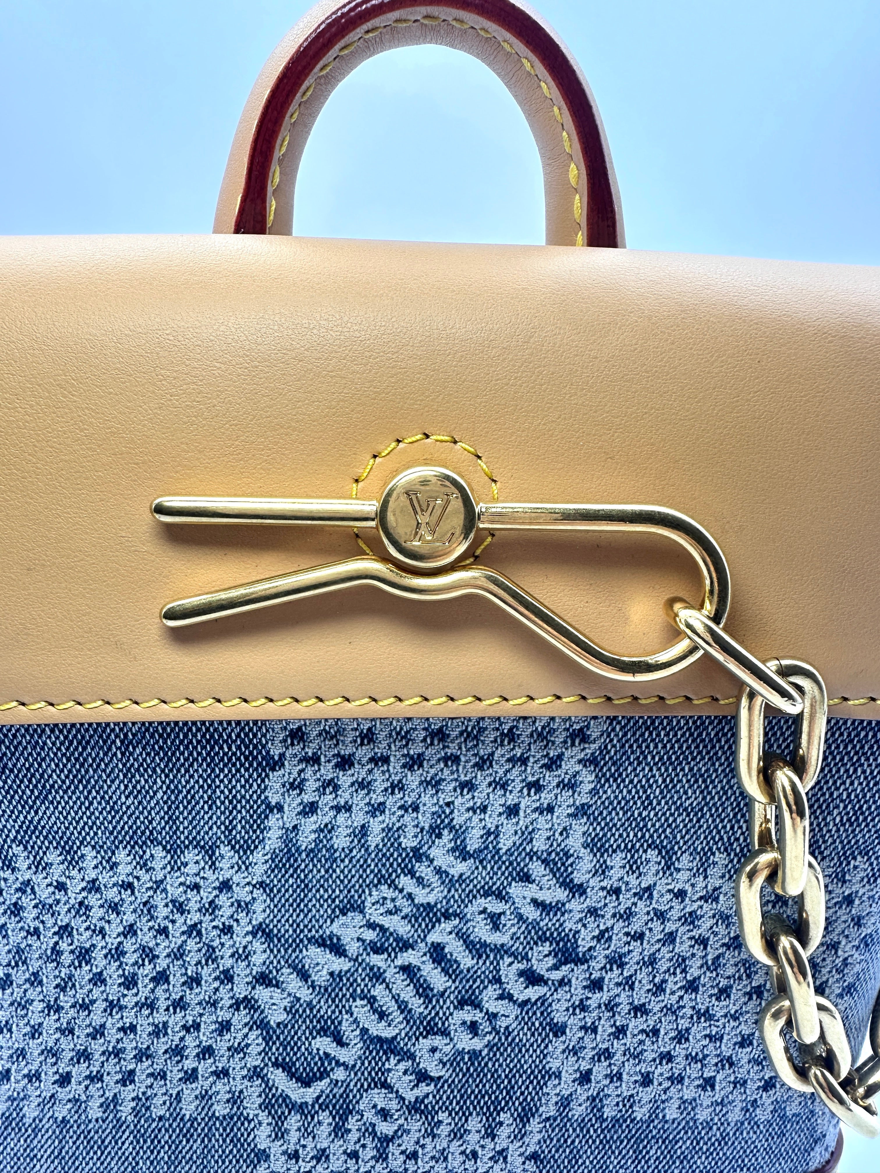 Louis Vuitton Nano Steamer 3D Blue Damier Denim Backpack G058