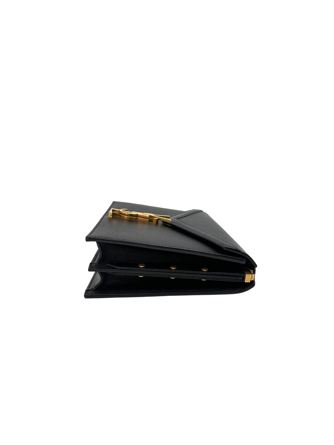 Saint Laurent Cassandra Black Calfskin Chain Shoulder Bag G051