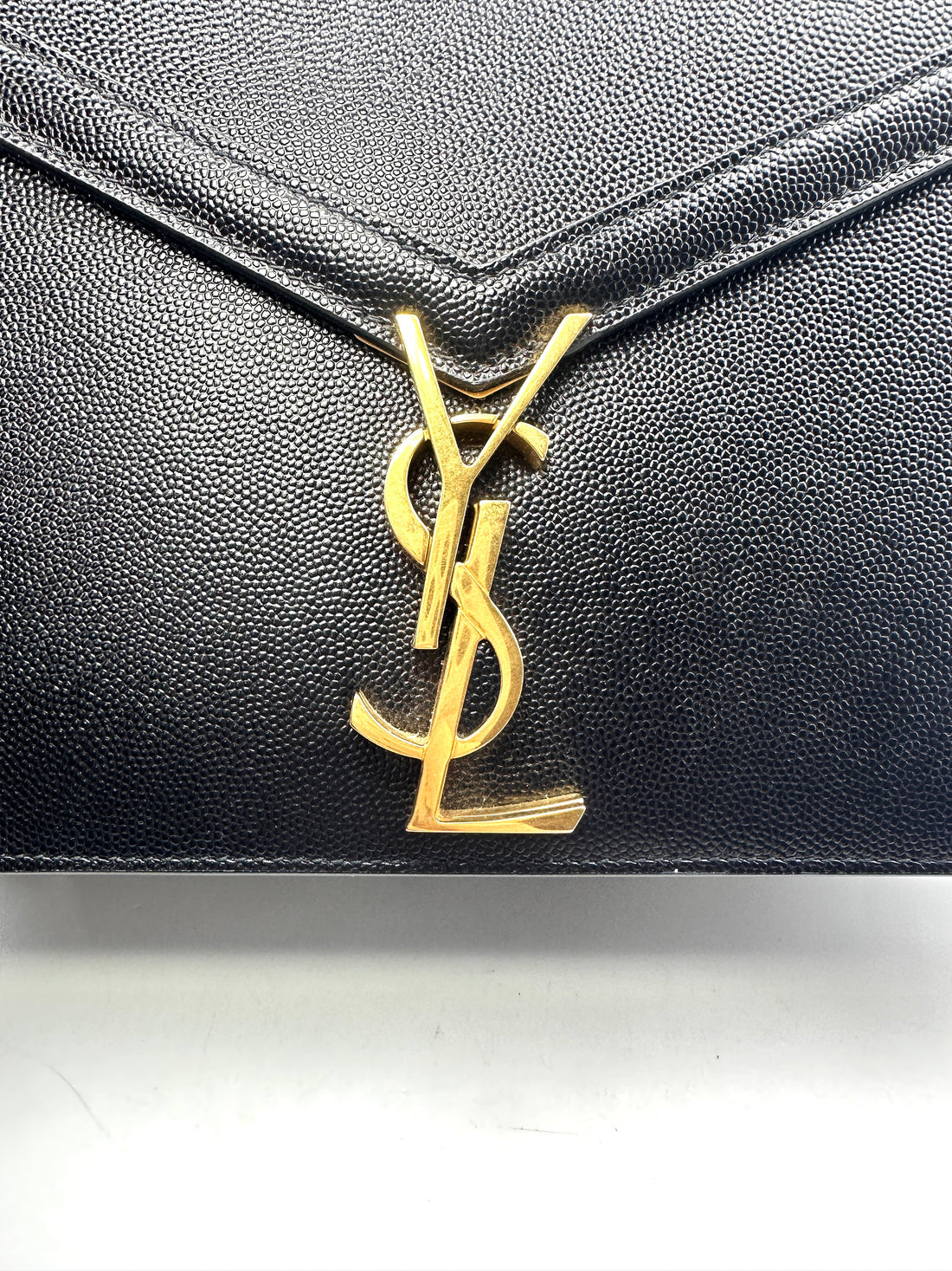 Saint Laurent Cassandra Black Calfskin Chain Shoulder Bag G051