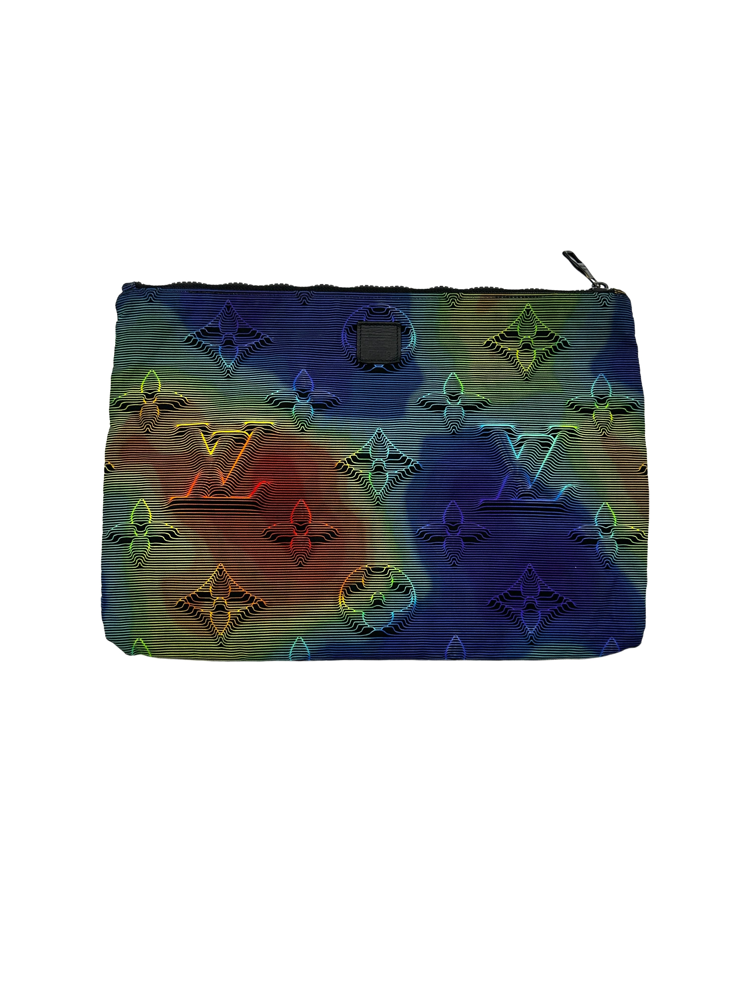 Louis Vuitton 2054 Reversible Limited Edition Multicolor Monogram Pouch LV1855