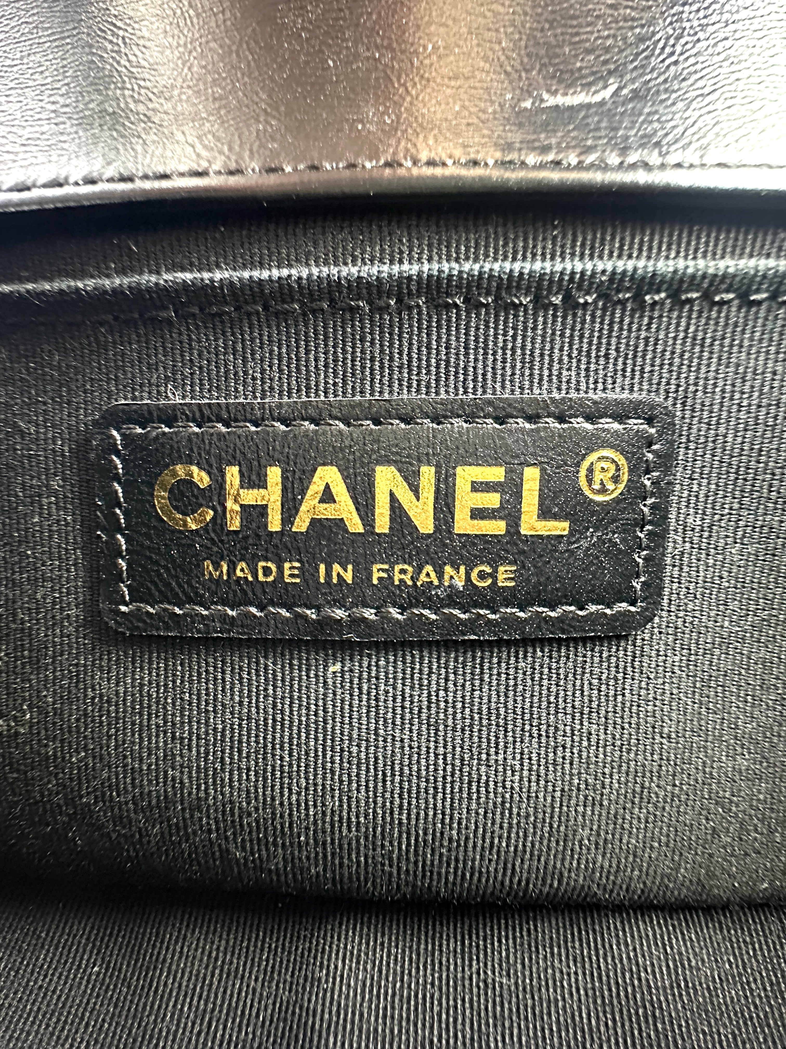 Chanel LeBoy Black&Metallic Gold Ombre Quilted Calfskin Flap Bag With Gold Buckle(HN***N7) G069
