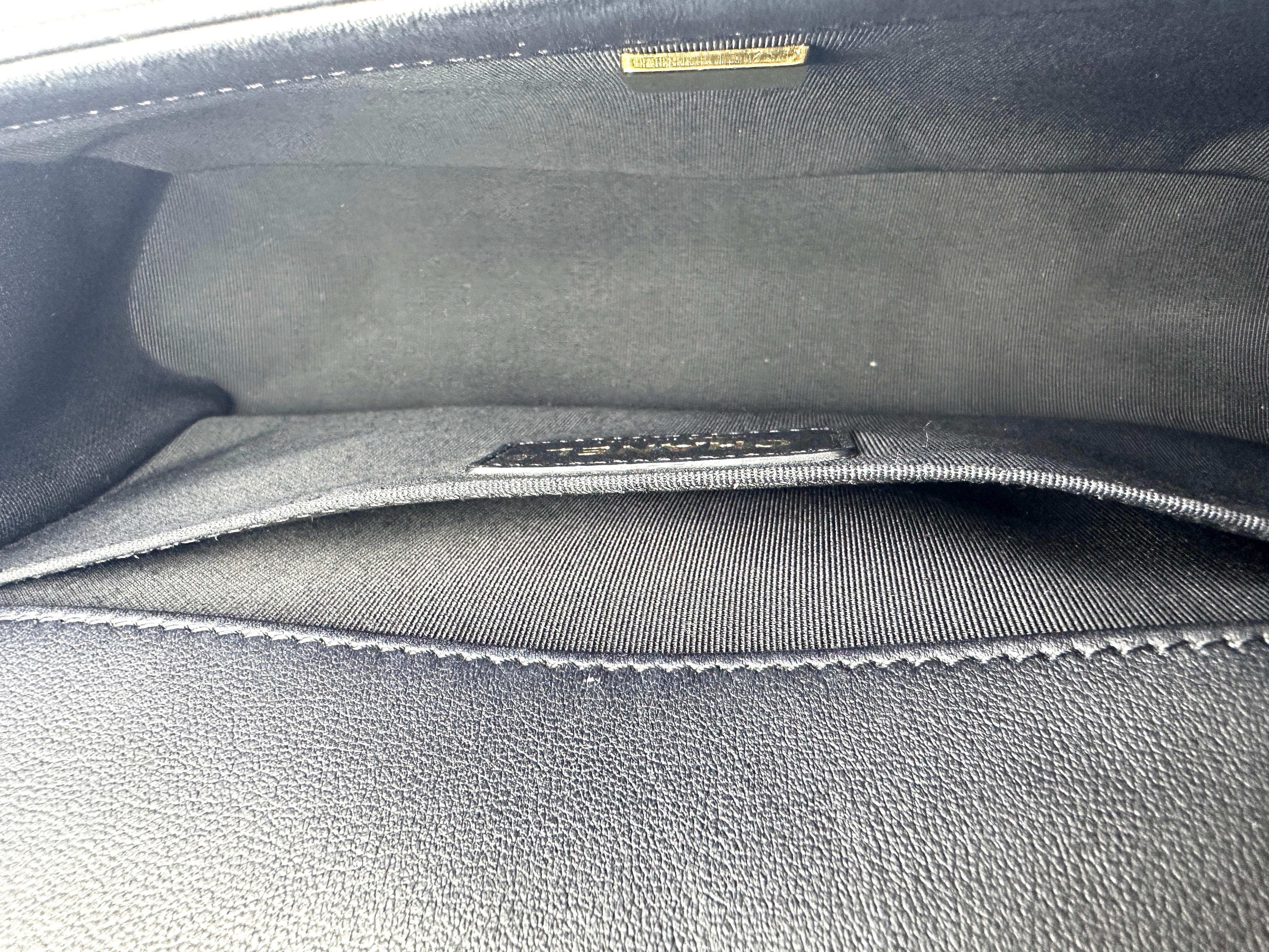 Chanel LeBoy Black Quilted Lambskin Flap Bag With Gold Buckle(JU***T7) G074