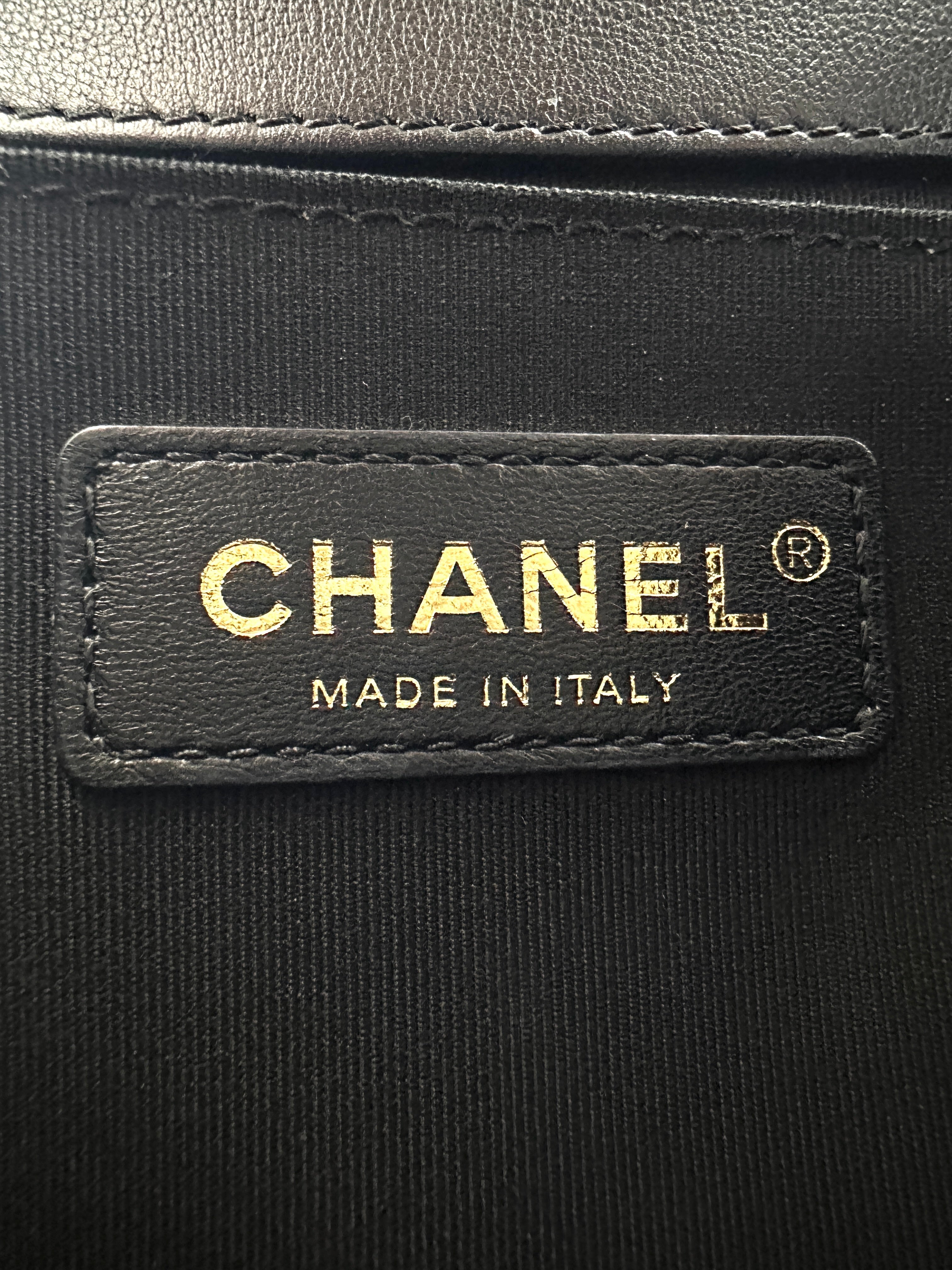 Chanel LeBoy Black Quilted Lambskin Flap Bag With Gold Buckle(JU***T7) G074