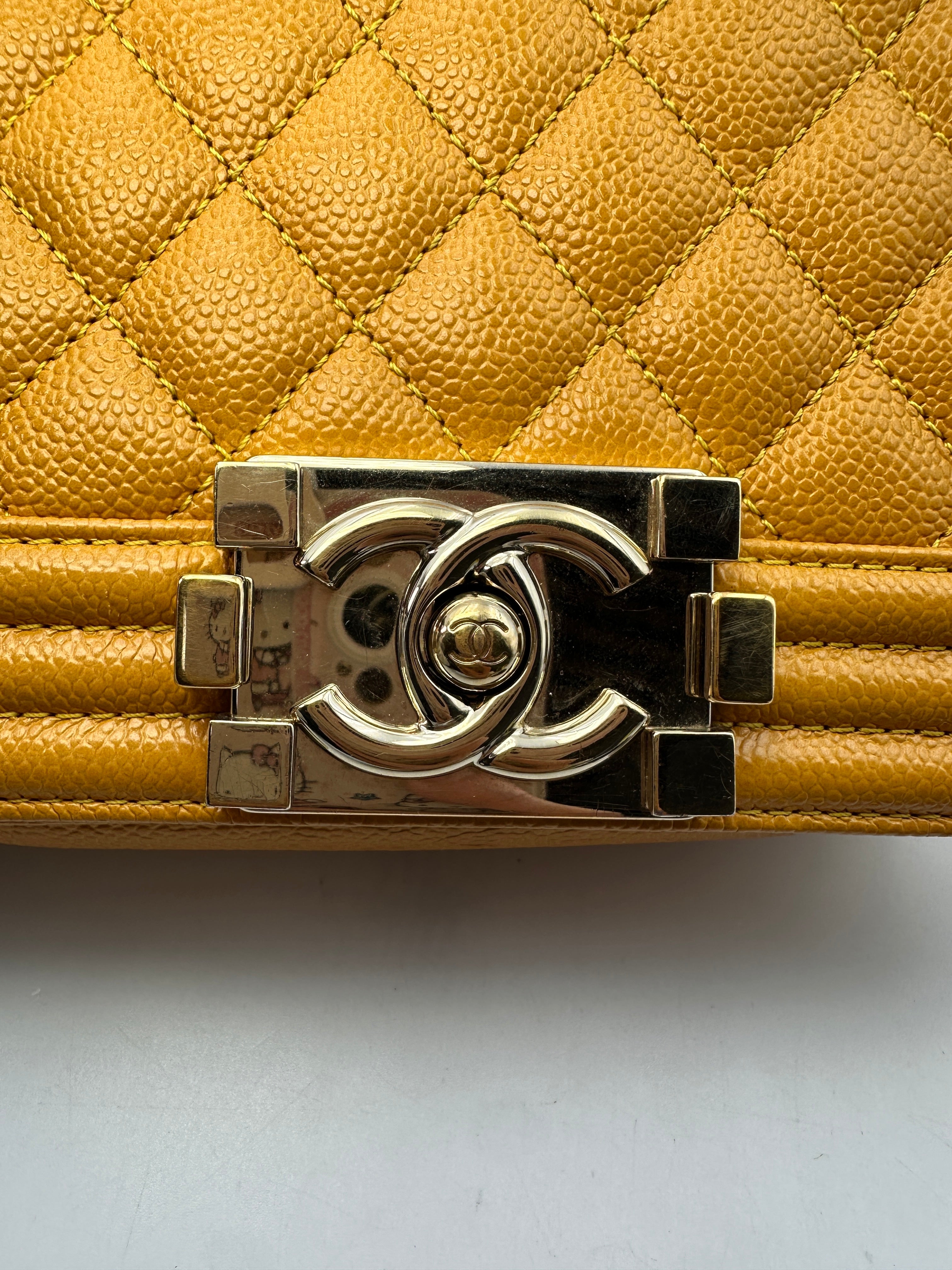 Chanel LeBoy Caramel Quilted Calfskin Flap Bag With Silver Buckle(30***12) G075
