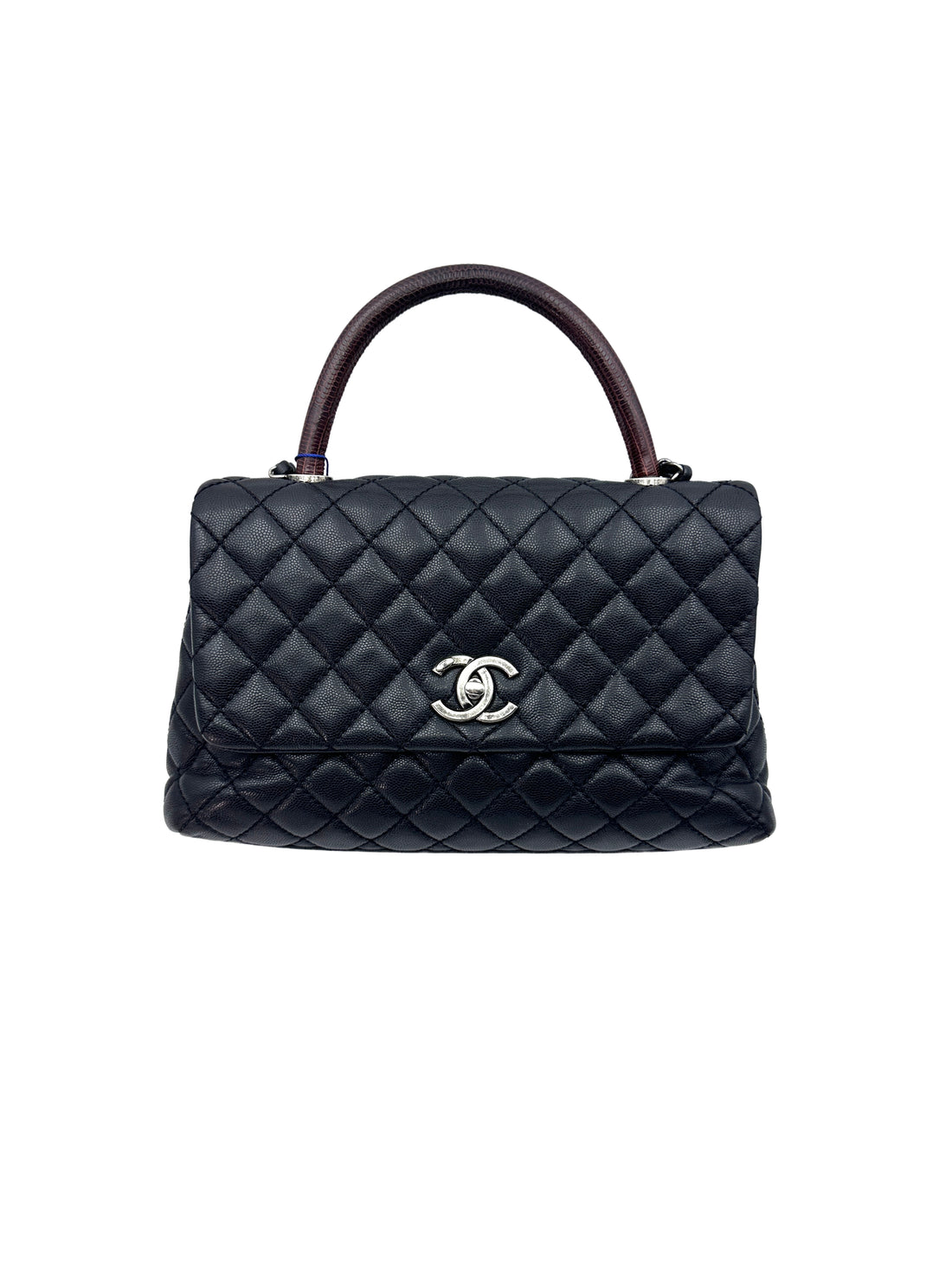 Chanel CoCo Black Quilted Calfskin Handle Shoulder Bag(21***18) G076