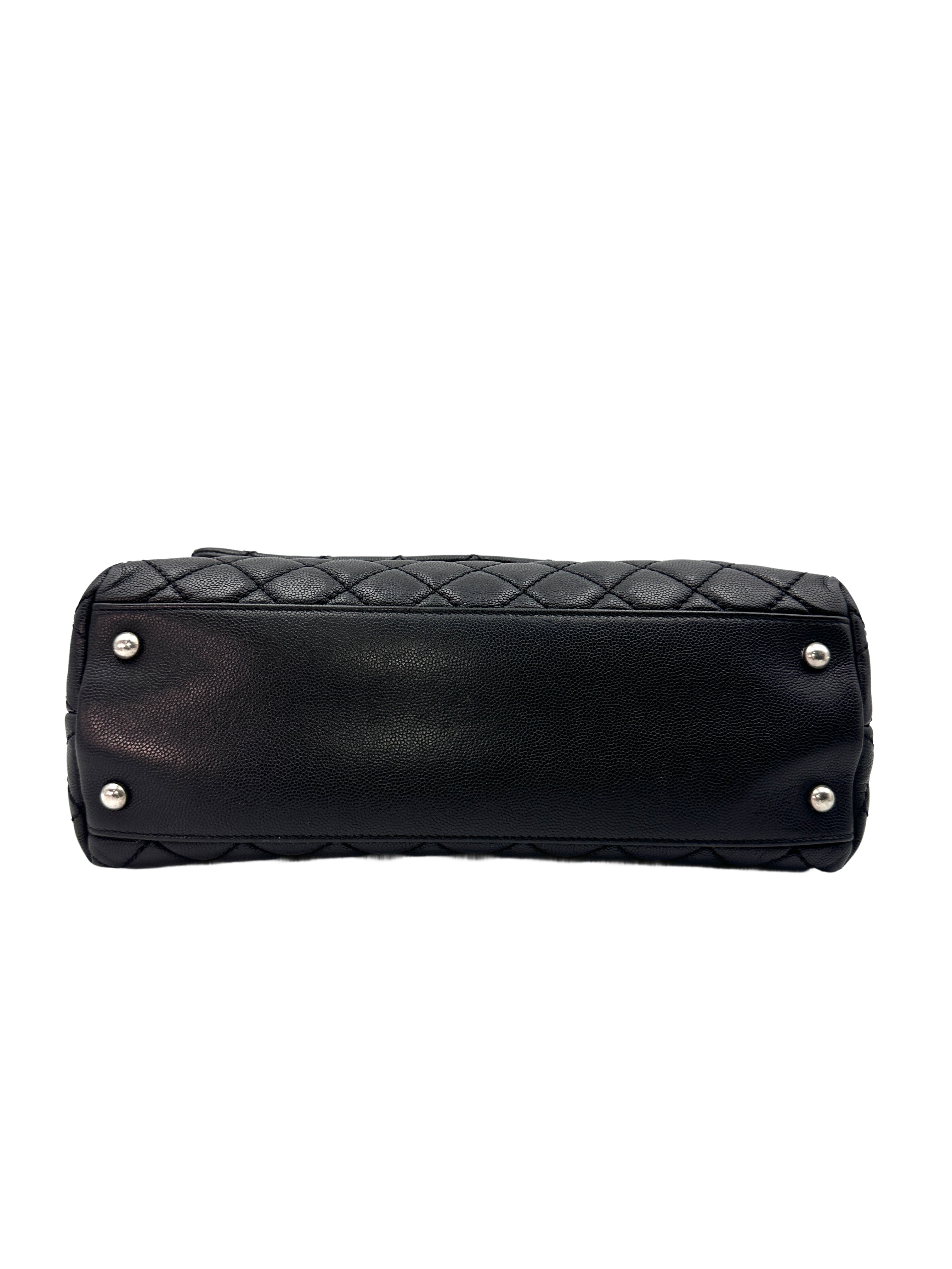 Chanel CoCo Black Quilted Calfskin Handle Shoulder Bag(21***18) G076