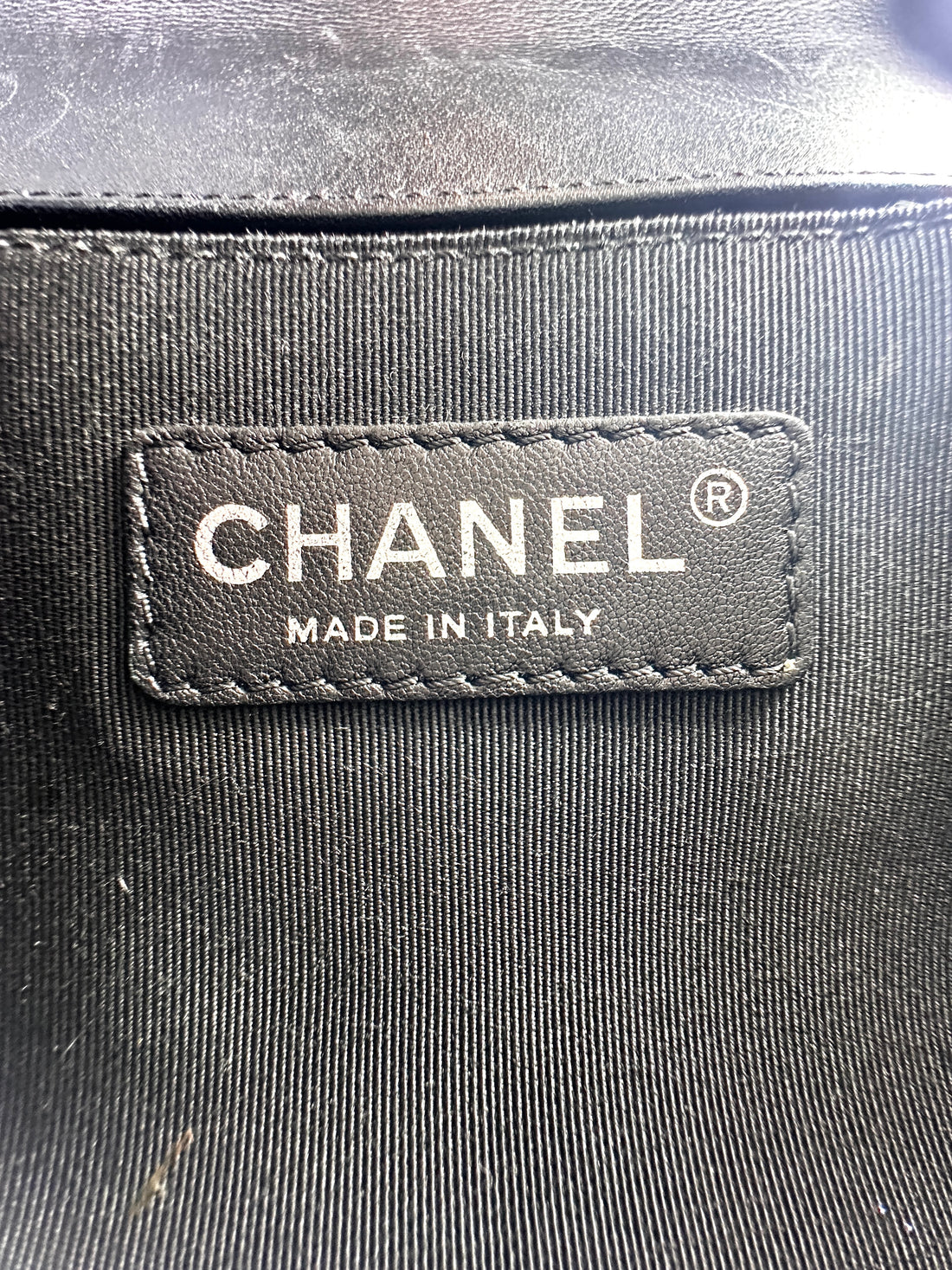 Chanel LeBoy Black Quilted Patent Leather Flap Bag With Black Buckle(22***40) G078