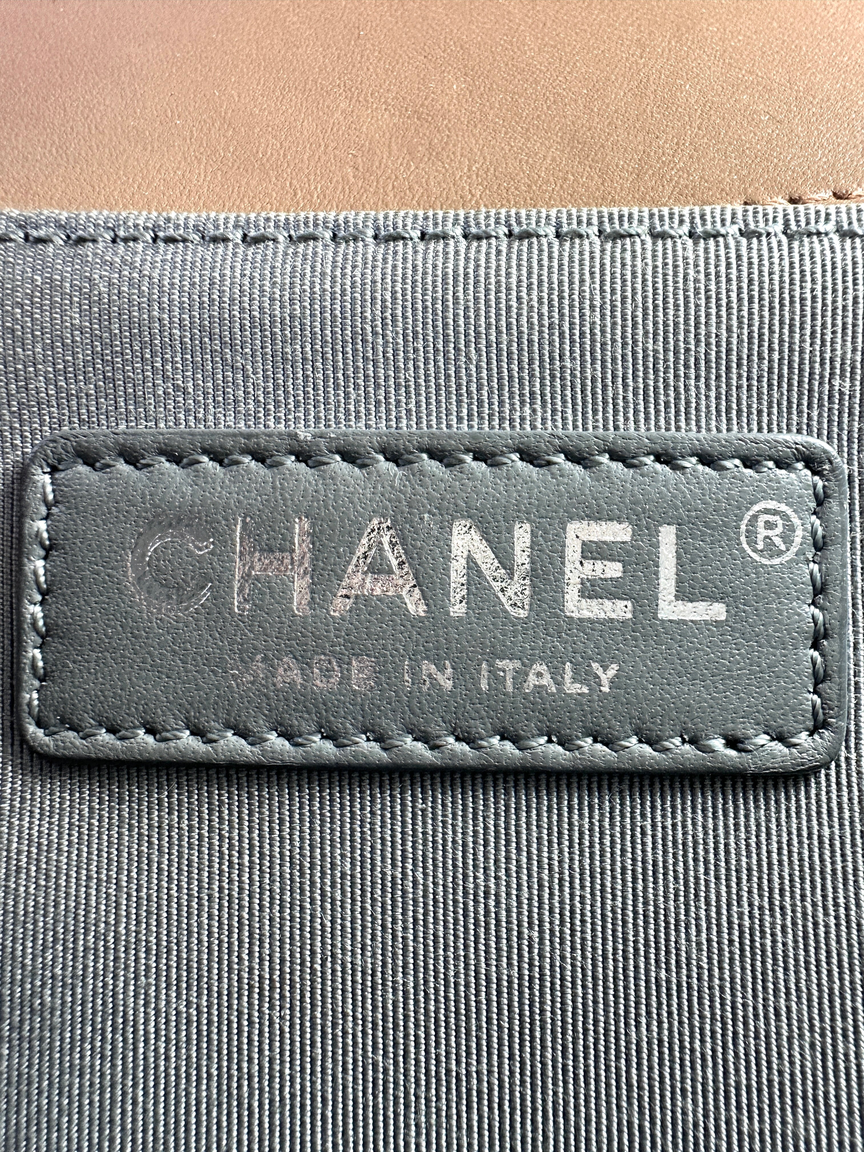 Chanel LeBoy Brown Quilted Lambskin Flap Bag With Silver Buckle(23***75) G079
