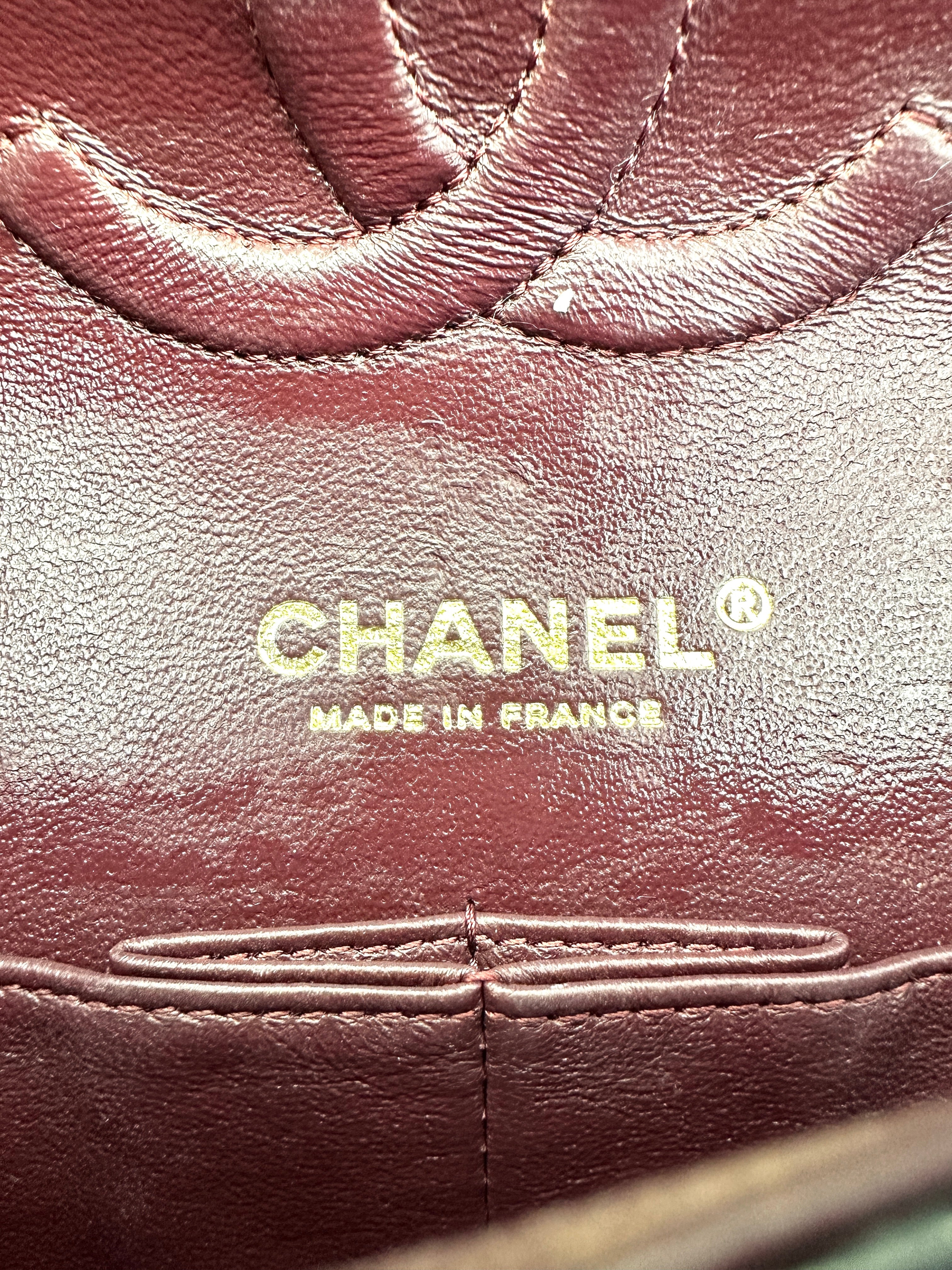 Chanel Classic Flap Black Quilted Calfskin Chain Bag With Gold Hardware(28***31) G083