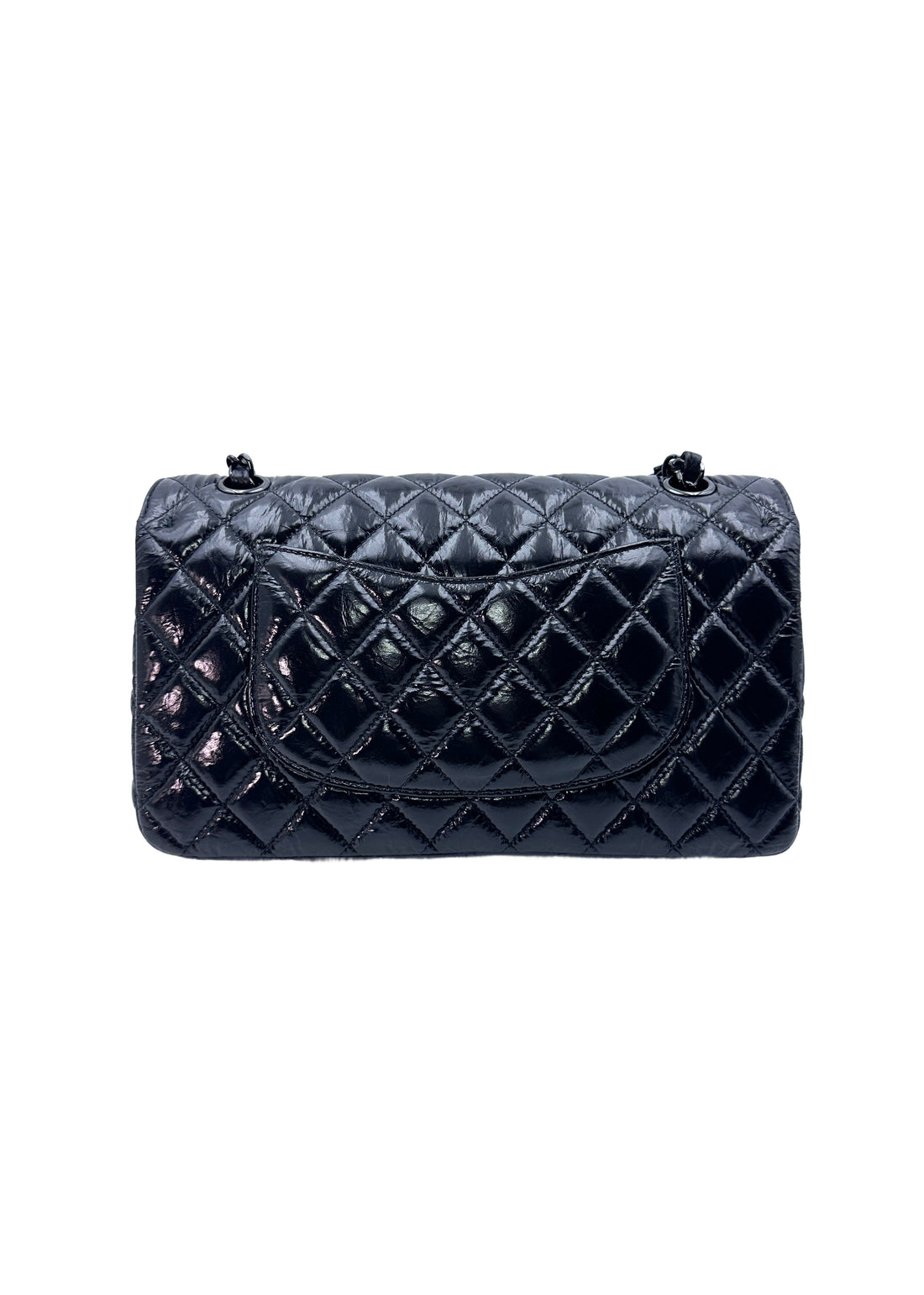 Chanel Classic Flap Black Quilted Calfskin Chain Shoulder Bag(29***34) G084